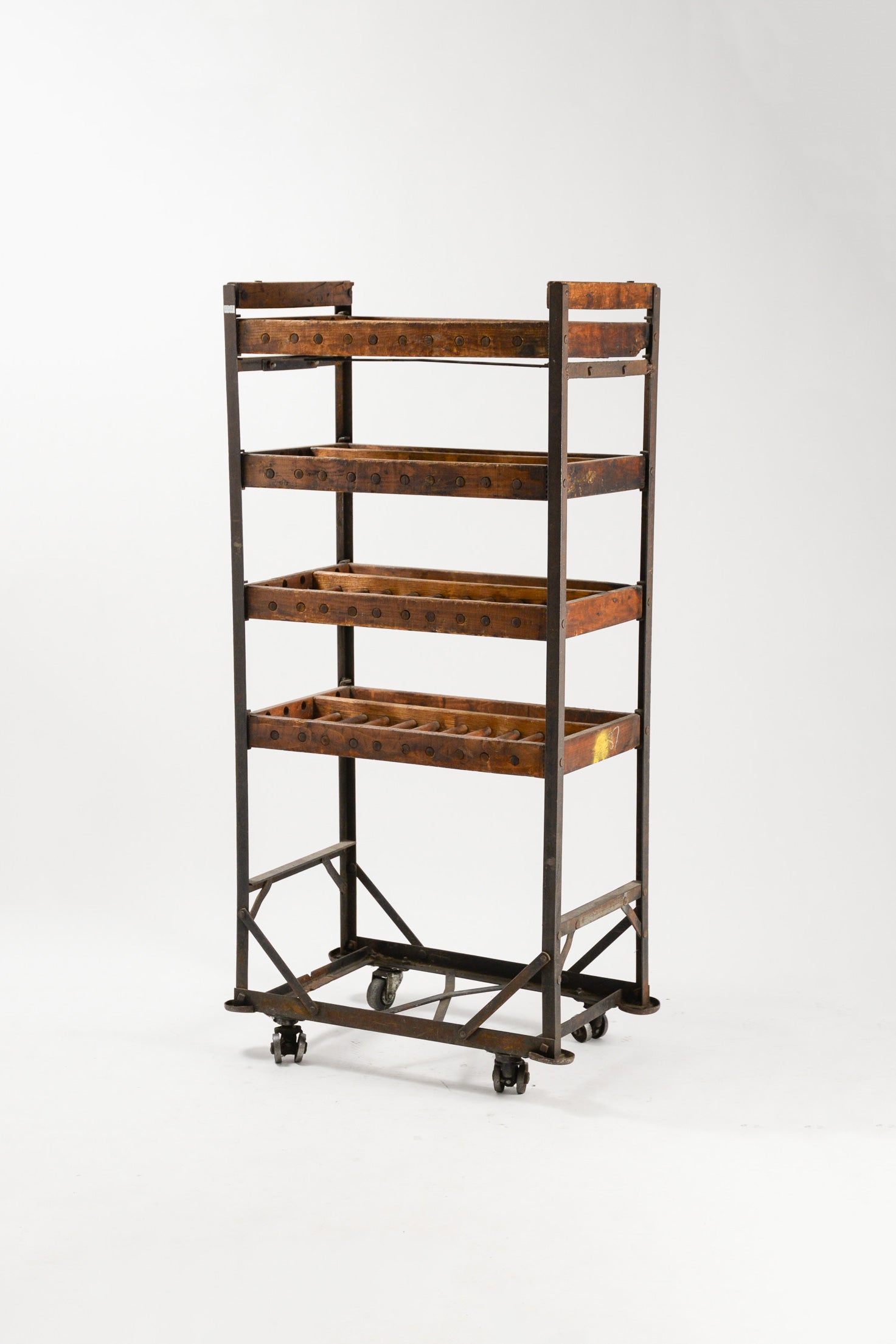 Vintage Wood & Iron Shoes Rack / ヴィンテージ ウッド&アイアン