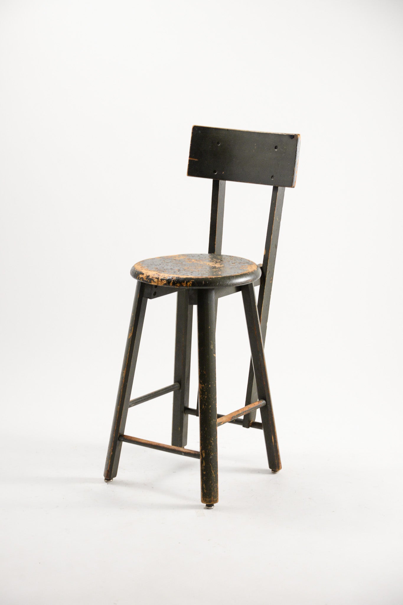Vintage Wooden High Stool / ヴィンテージ 木製ハイスツール – STORE