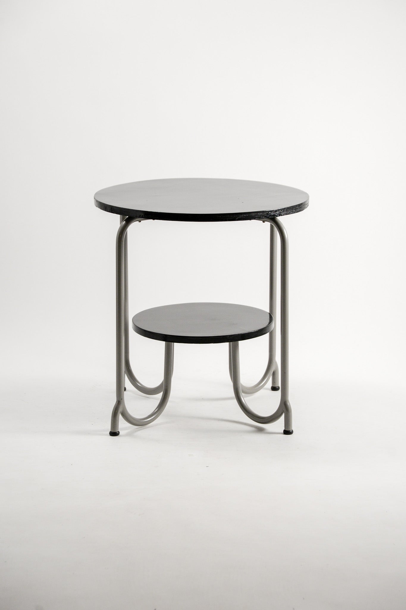 Side Table with Tubular Steel Frame / チューブラースチール サイド