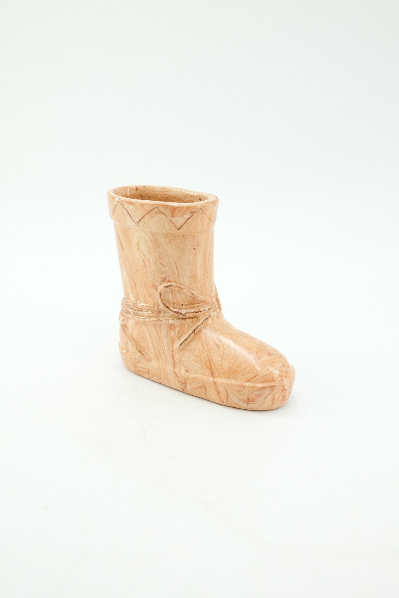 ビンテージ調　ブーツ型陶器花瓶 置物 Ceramic Boot Vase / 陶器製ブーツ型フラワーベース – STORE IN