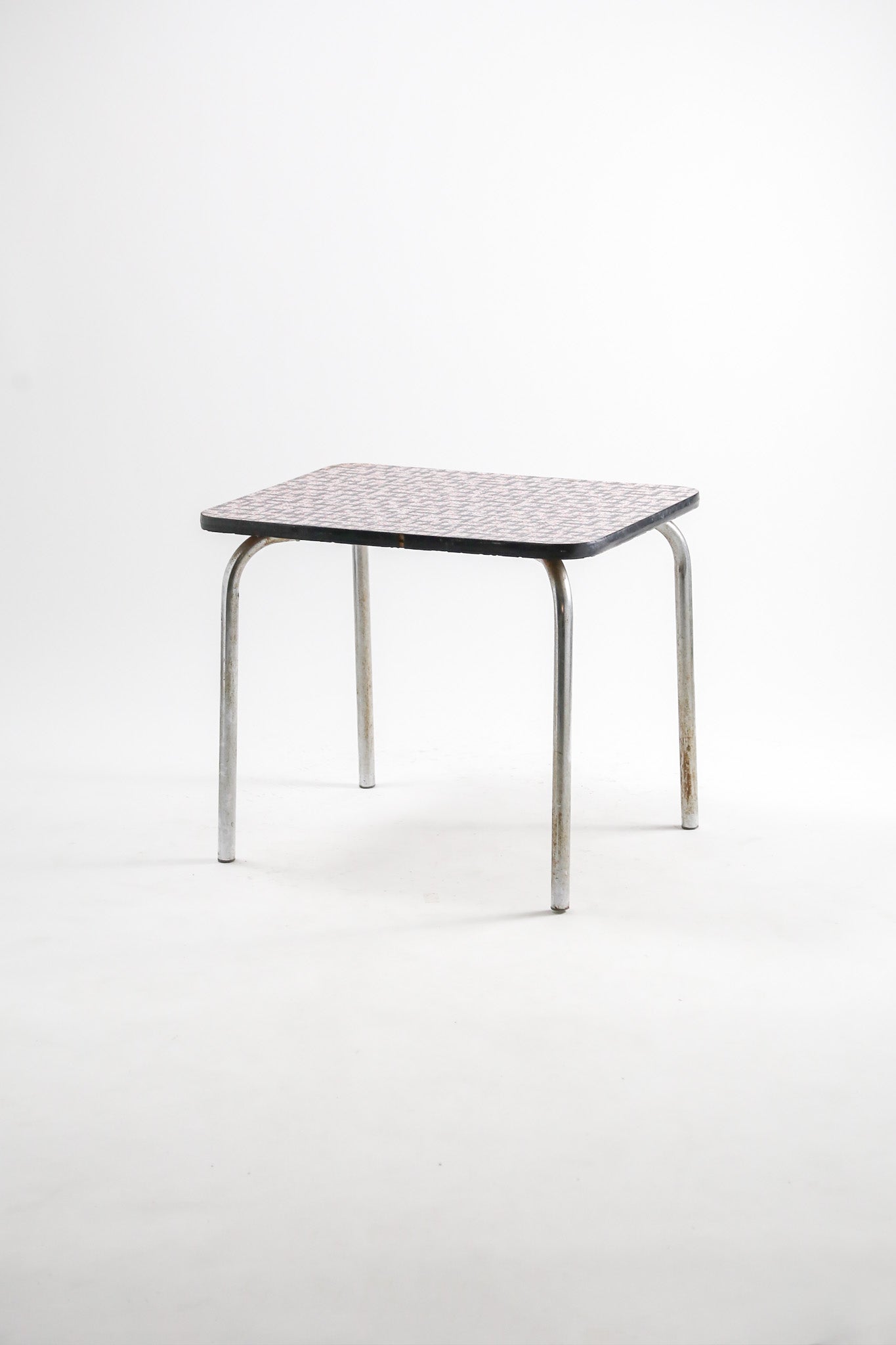 Patterned Top Side Table / 柄入りメラミントップ サイドテーブル
