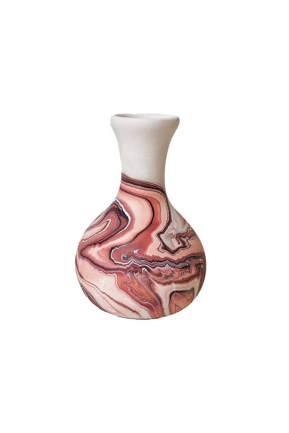 Nemadji Pottery vase / ネマジ マーブル フラワーベース