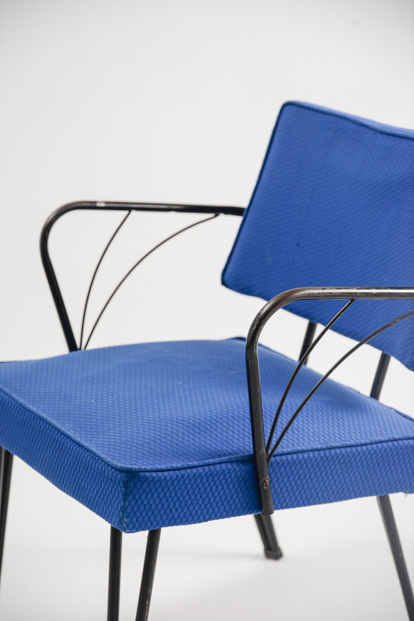 Blue Fabric Armchair / ブルーファブリック アームチェア