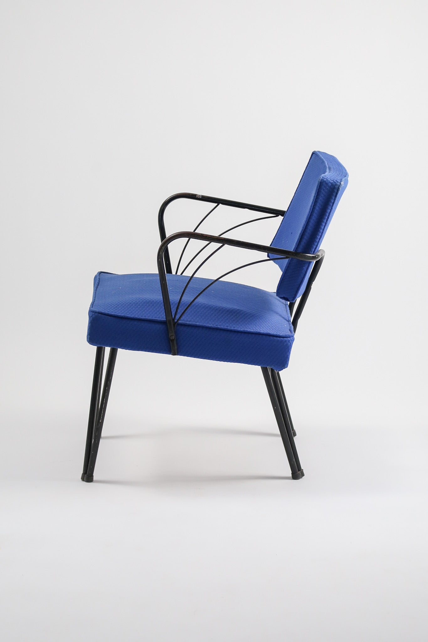 Blue Fabric Armchair / ブルーファブリック アームチェア