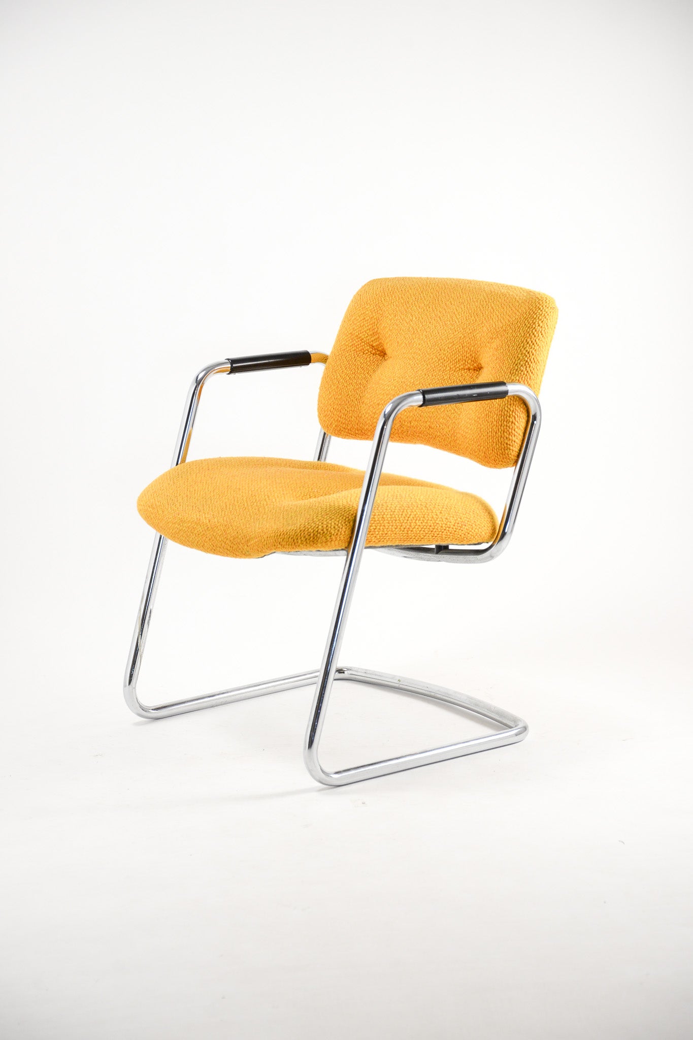 Yellow Fabric Armchair / イエローファブリックアームチェア