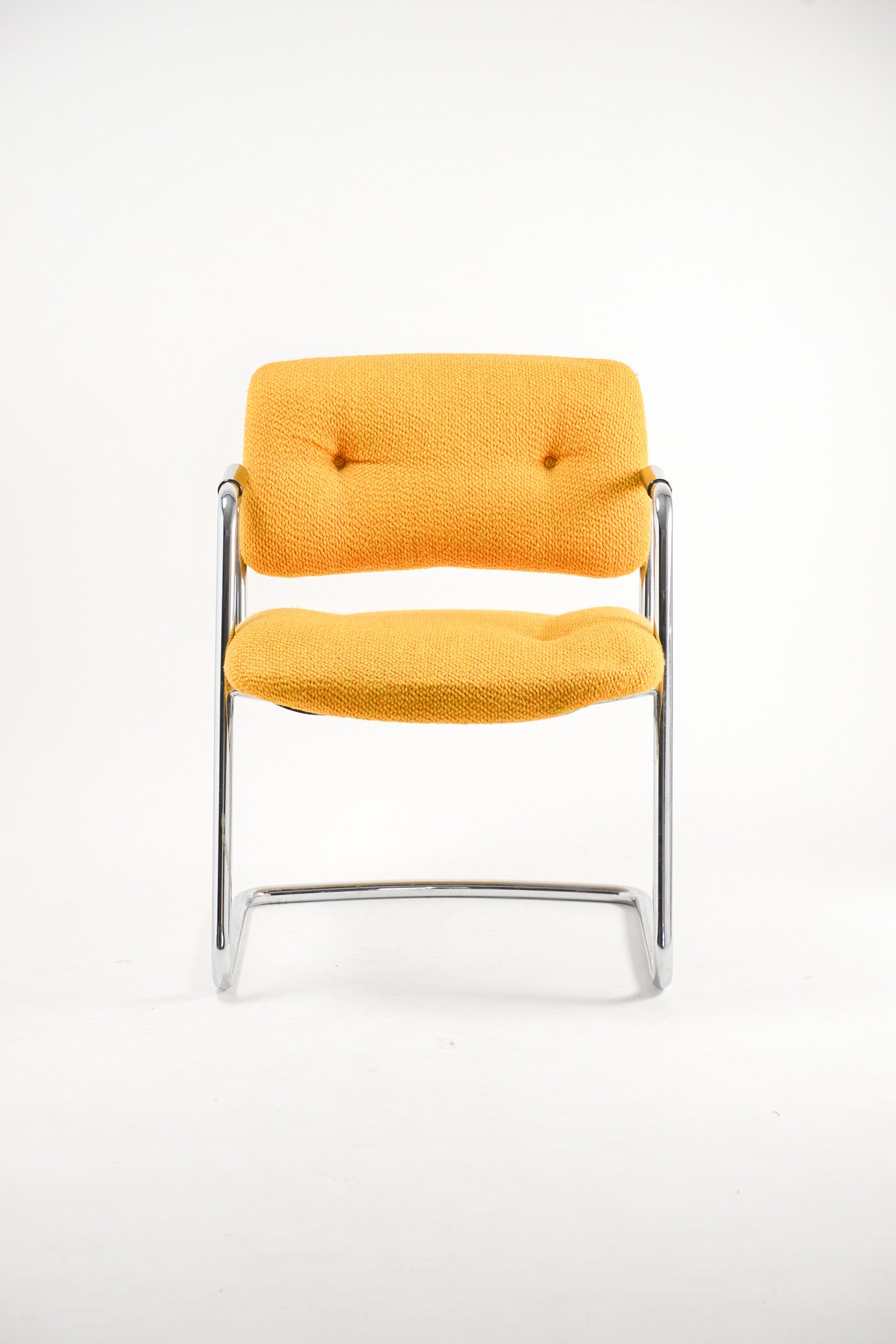 Yellow Fabric Armchair / イエローファブリックアームチェア