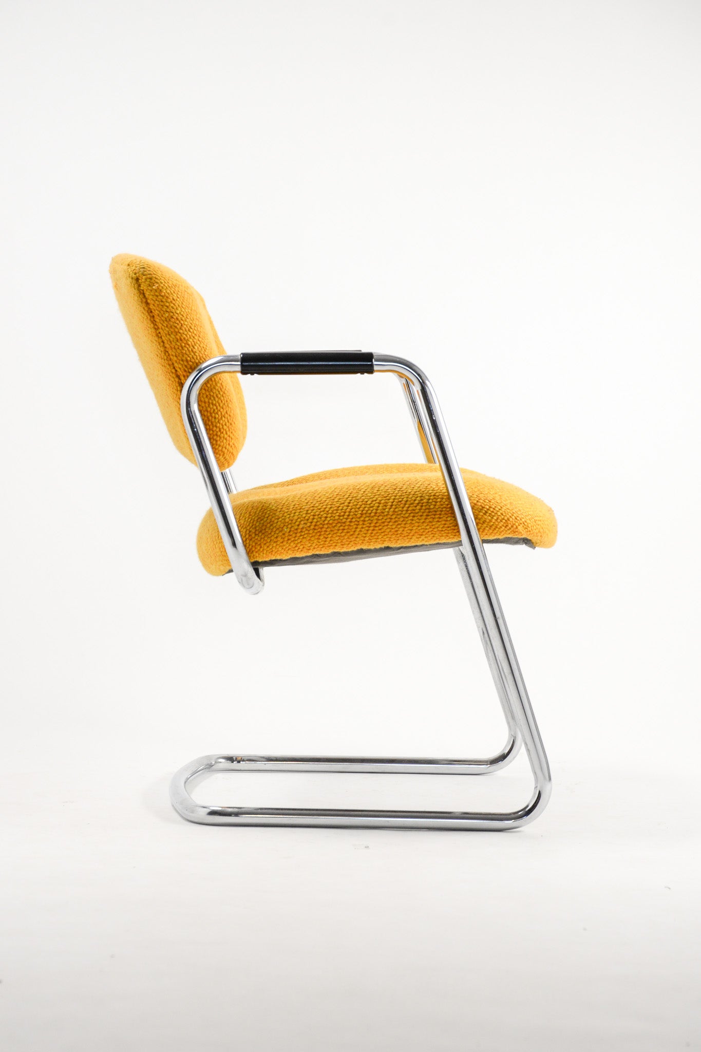 Yellow Fabric Armchair / イエローファブリックアームチェア