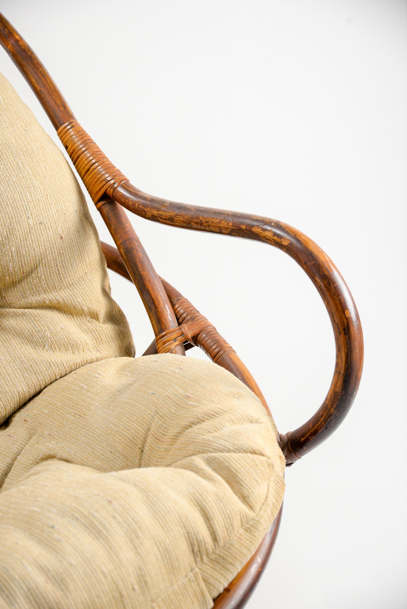 Vintage Rattan Swivel Lounge Chair / ヴィンテージ ラタン
