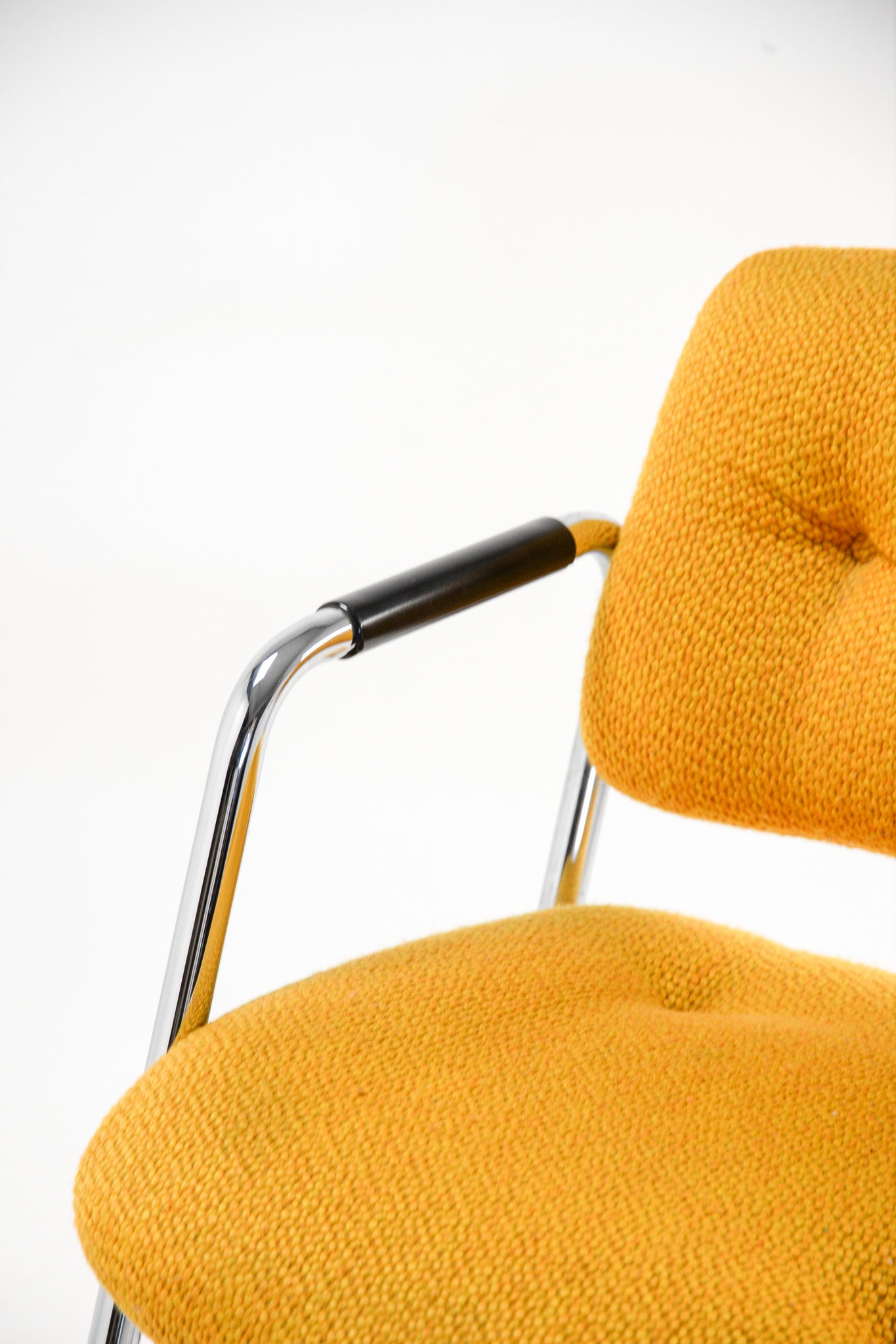 Yellow Fabric Armchair / イエローファブリックアームチェア