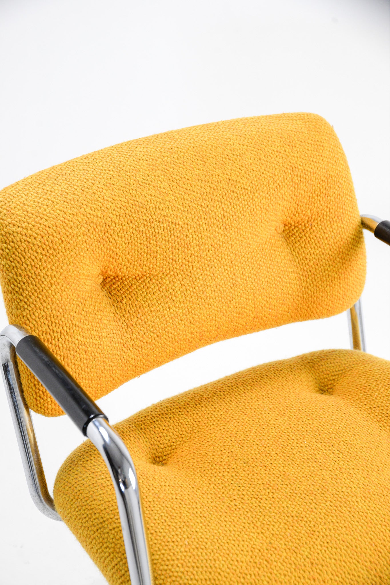 Yellow Fabric Armchair / イエローファブリックアームチェア