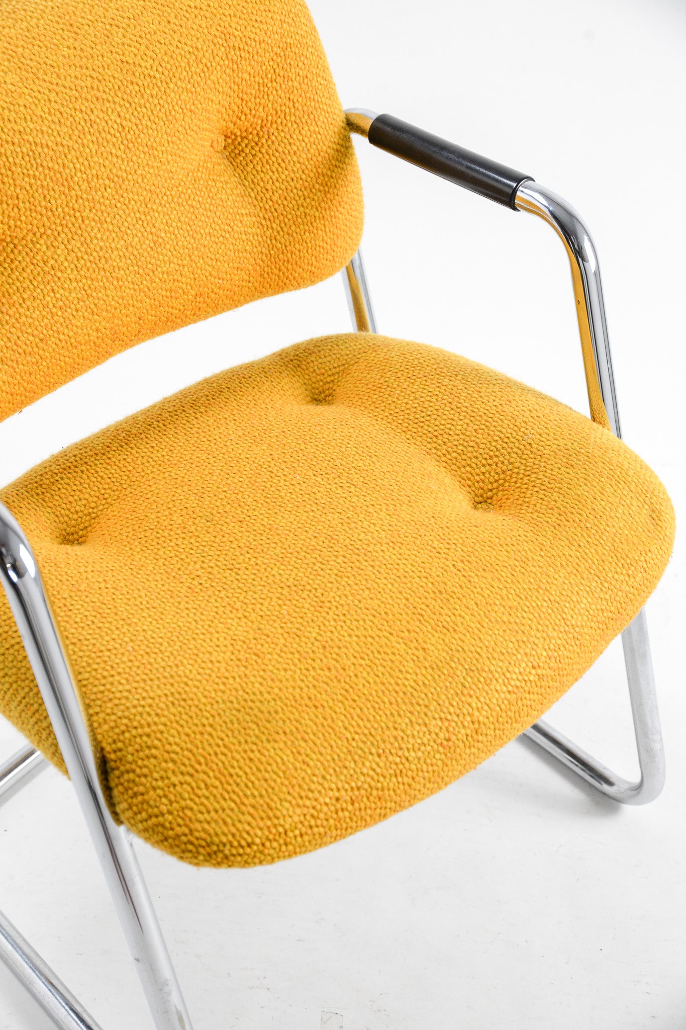 Yellow Fabric Armchair / イエローファブリックアームチェア