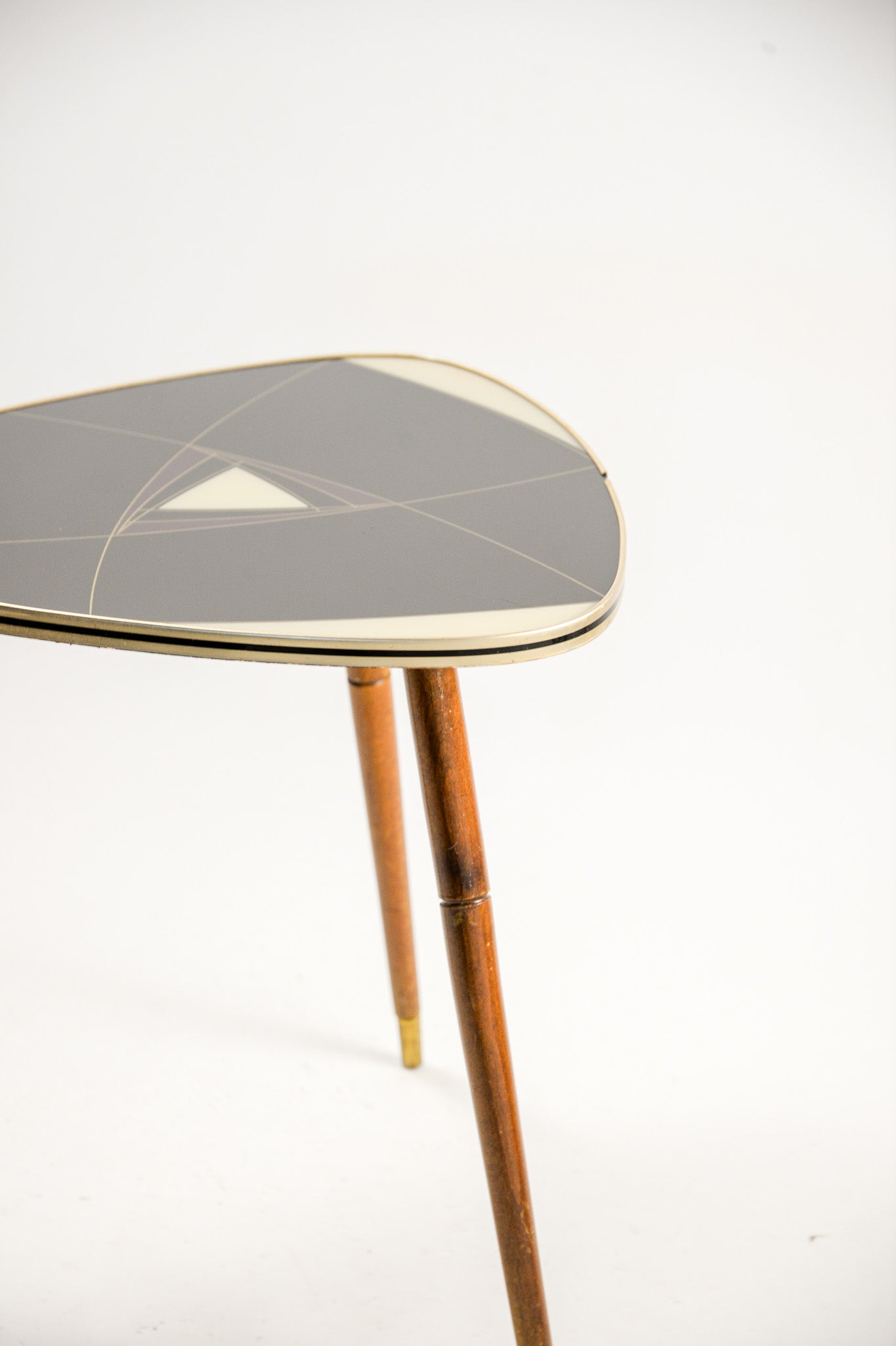 3-legged Patterned Top Coffee Table / 3本脚 絵柄天板 コーヒーテーブル