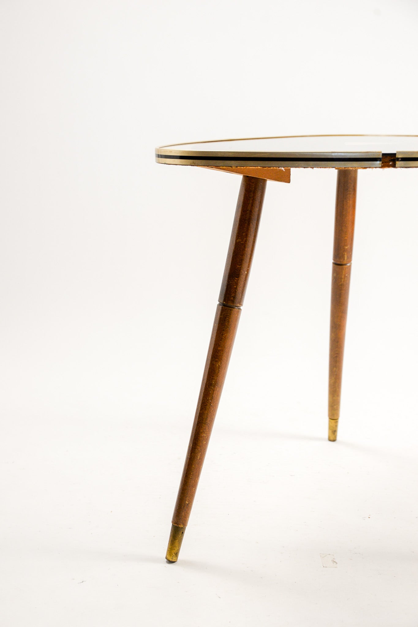 3-legged Patterned Top Coffee Table / 3本脚 絵柄天板 コーヒーテーブル