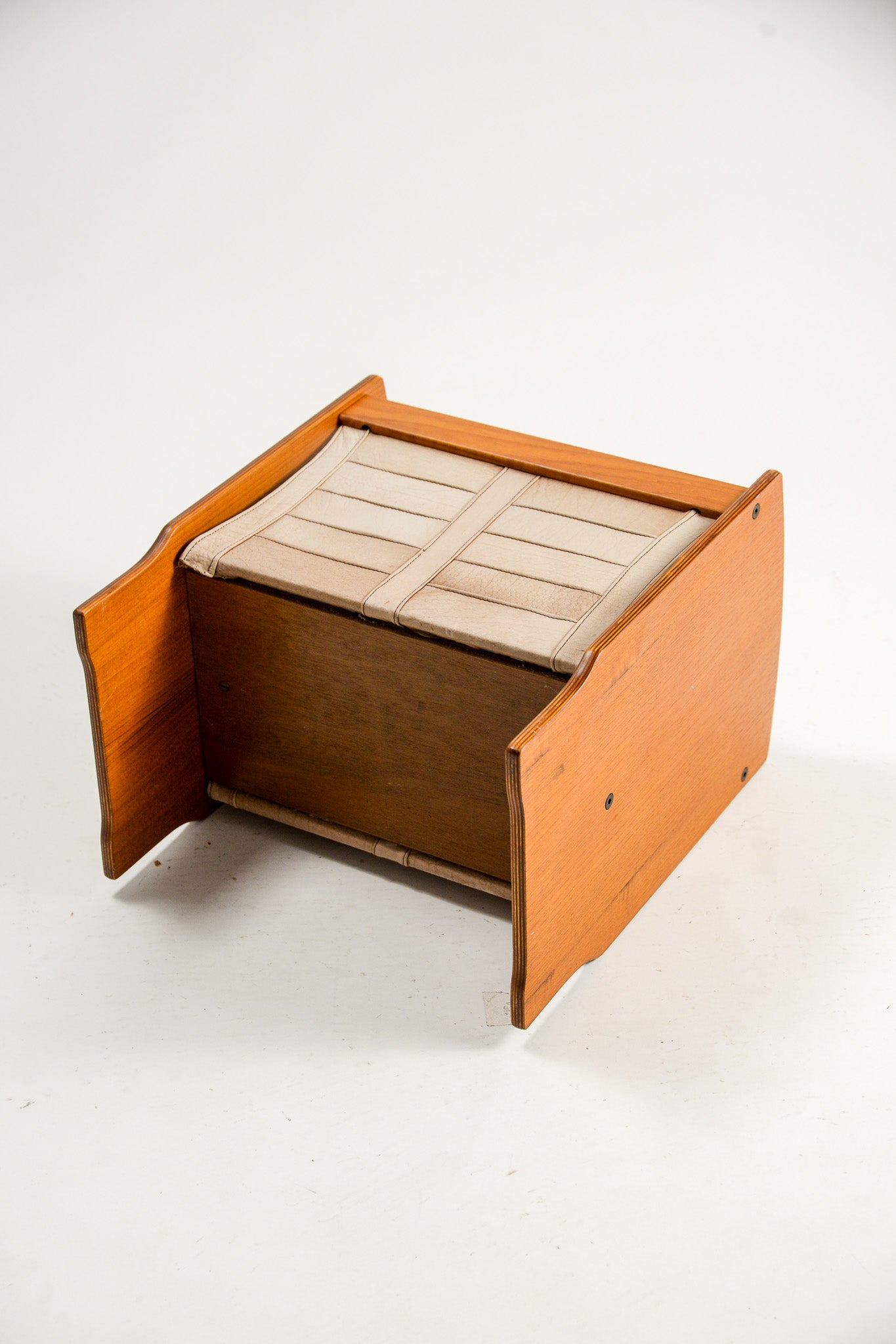 Leather & Wood Magazine Rack / レザー & ウッド マガジンラック