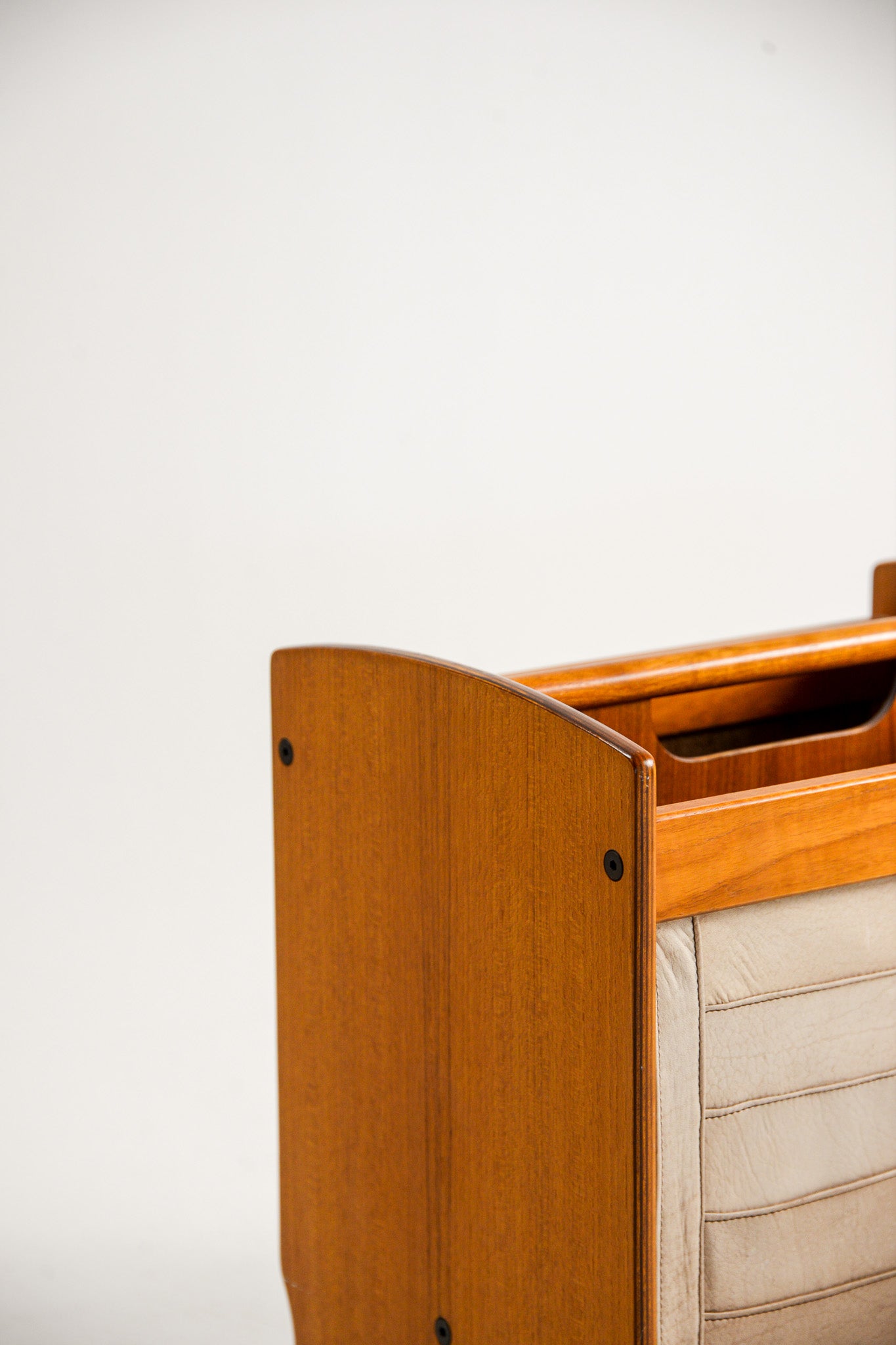 Leather & Wood Magazine Rack / レザー & ウッド マガジンラック