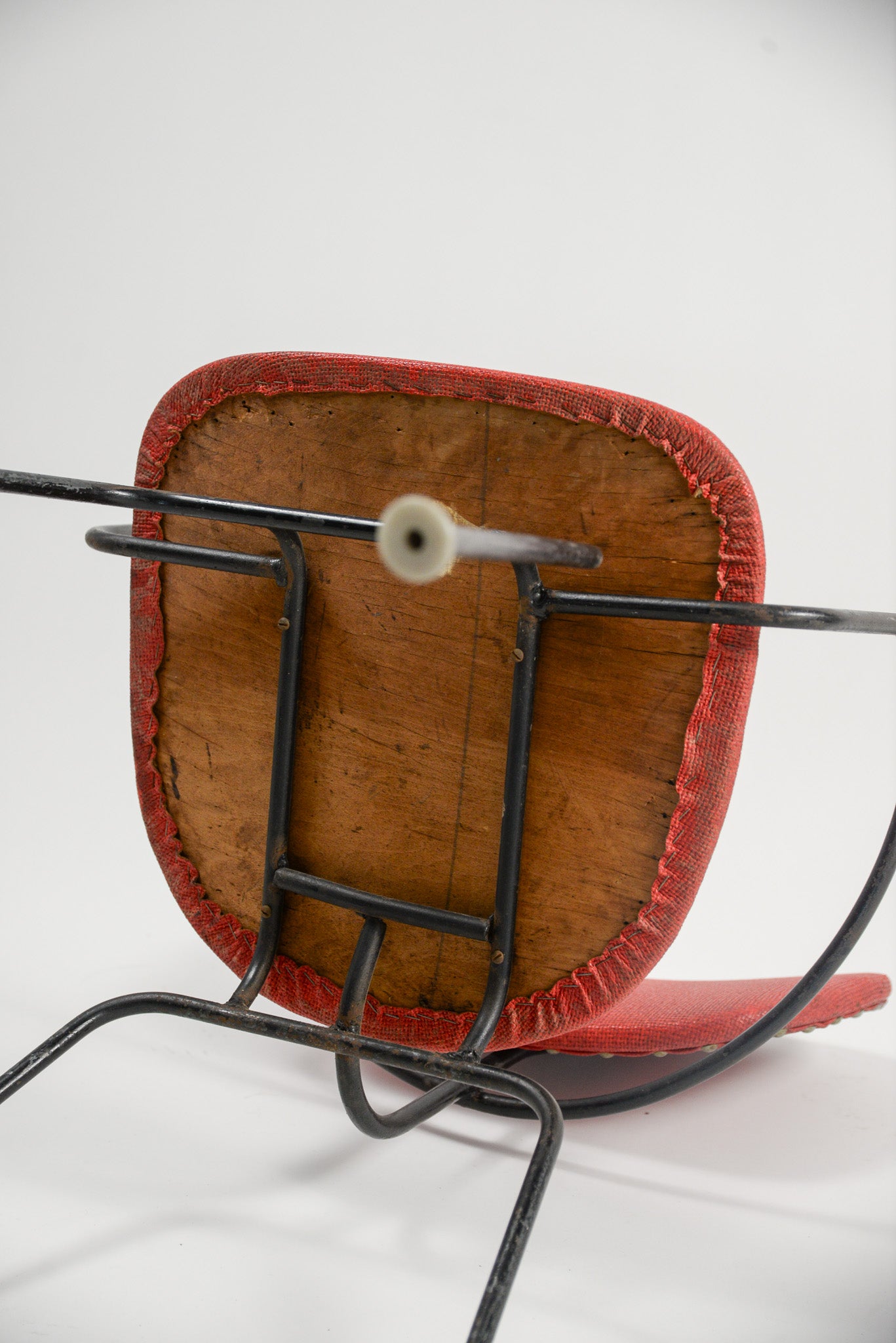 Red Fabric Arm Chair / ファブリック アームチェア