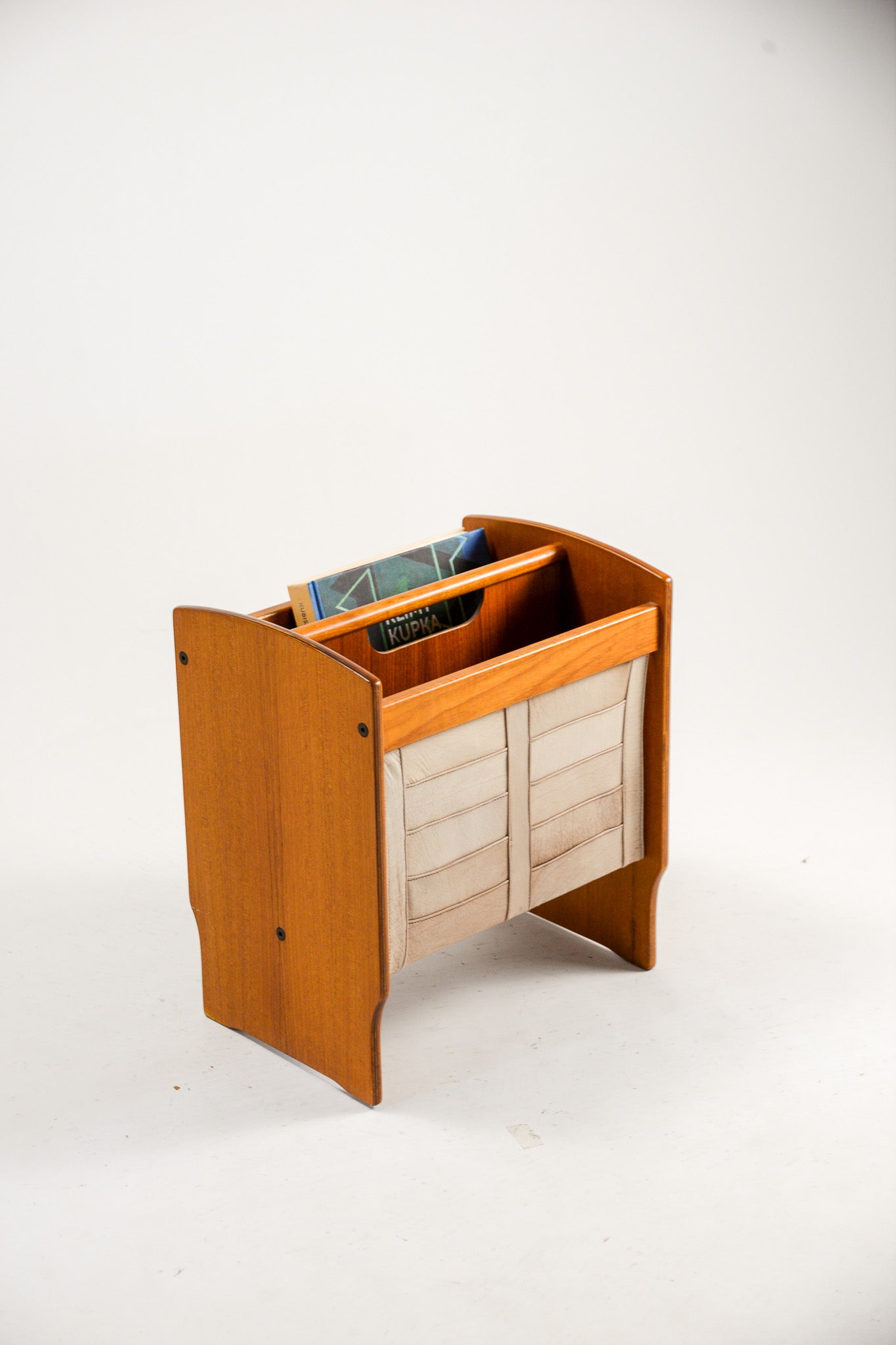 Leather & Wood Magazine Rack / レザー & ウッド マガジンラック