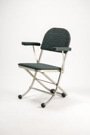 Patterned Fabric Folding Chair / 柄ファブリック 折りたたみイス