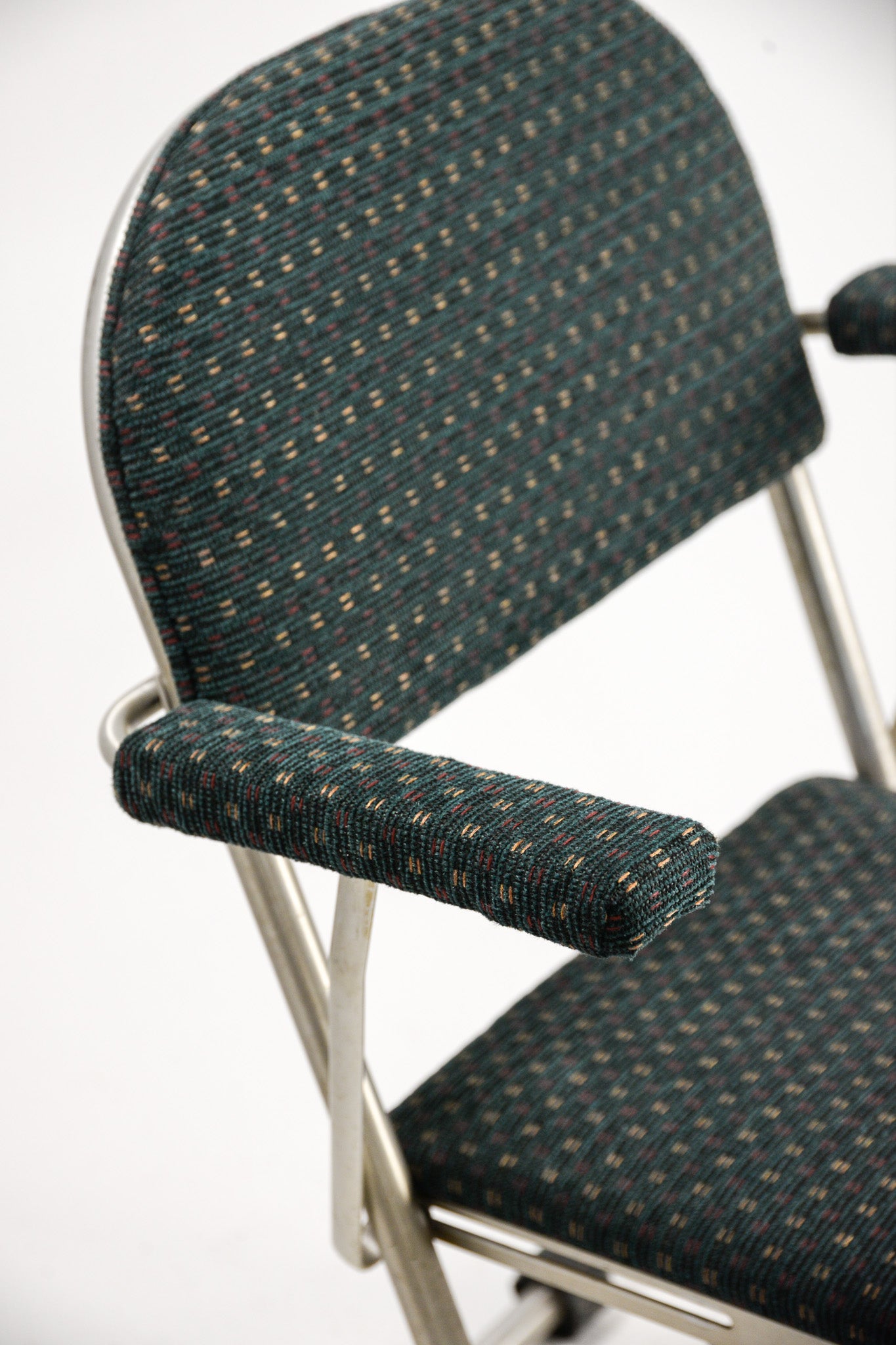 Patterned Fabric Folding Chair / 柄ファブリック 折りたたみイス