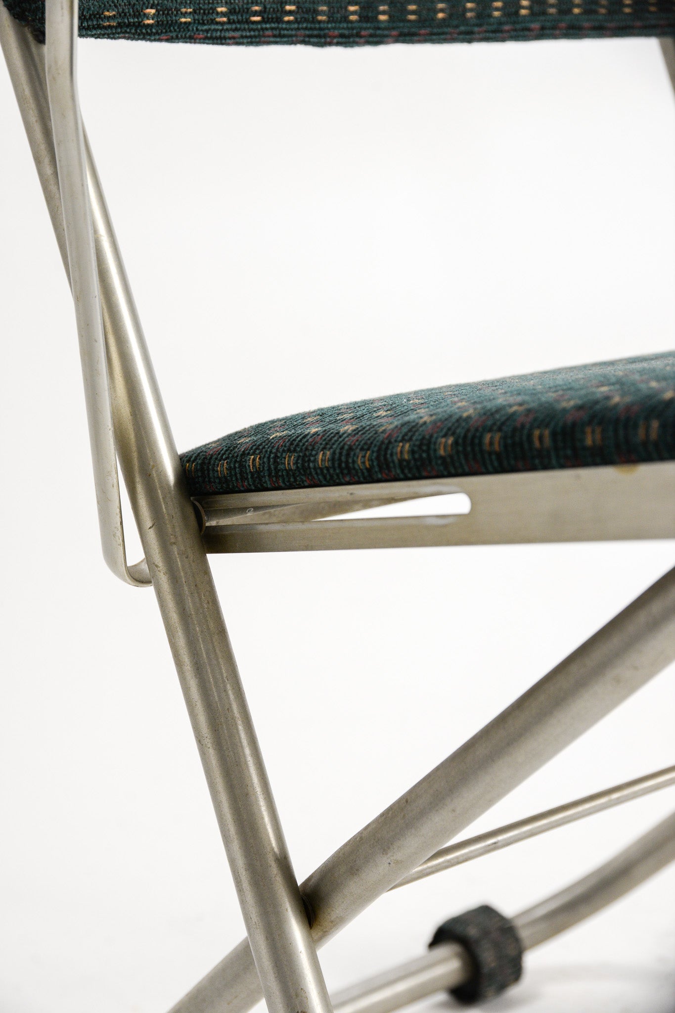 Patterned Fabric Folding Chair / 柄ファブリック 折りたたみイス