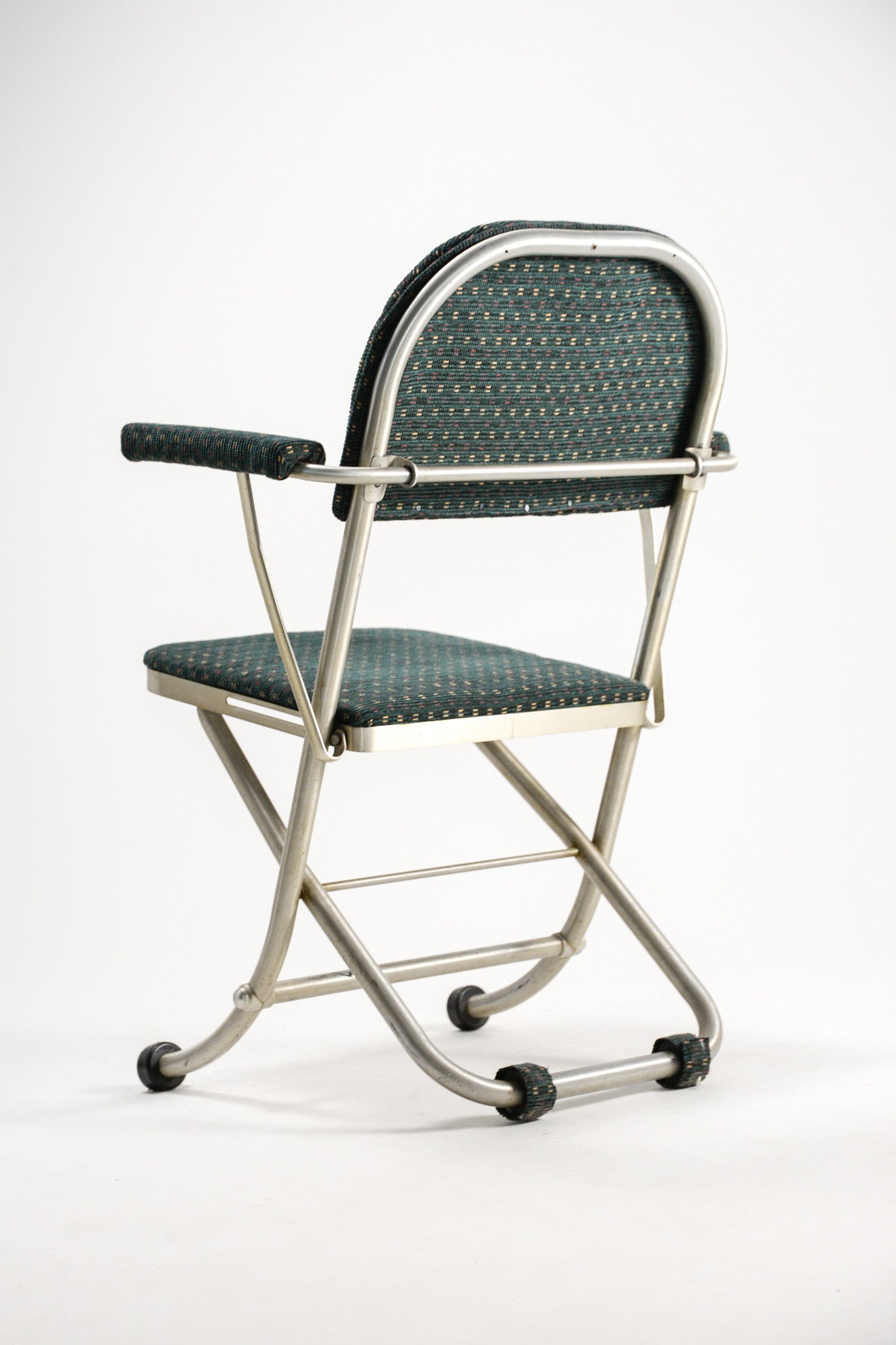 Patterned Fabric Folding Chair / 柄ファブリック 折りたたみイス
