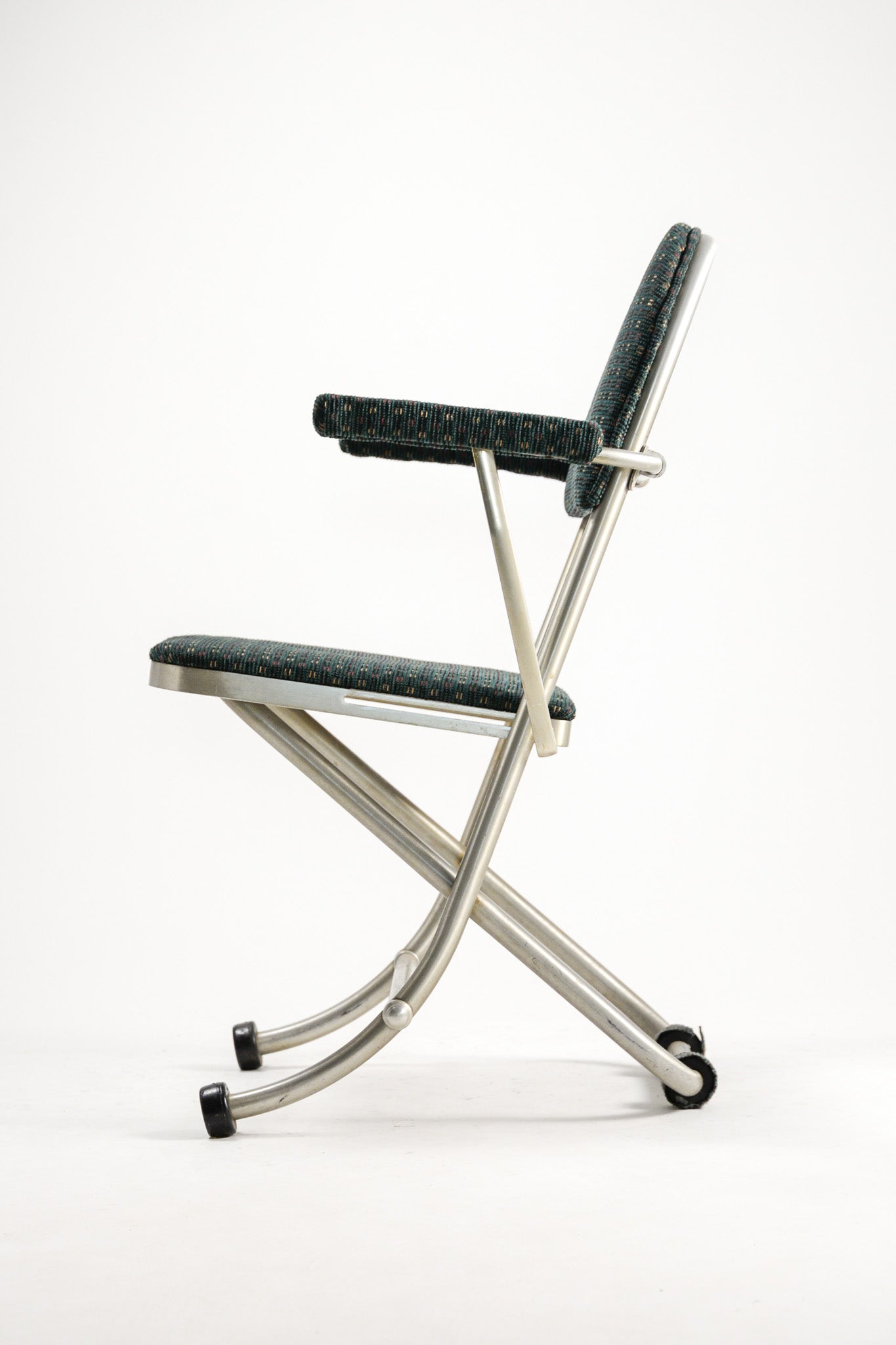 Patterned Fabric Folding Chair / 柄ファブリック 折りたたみイス