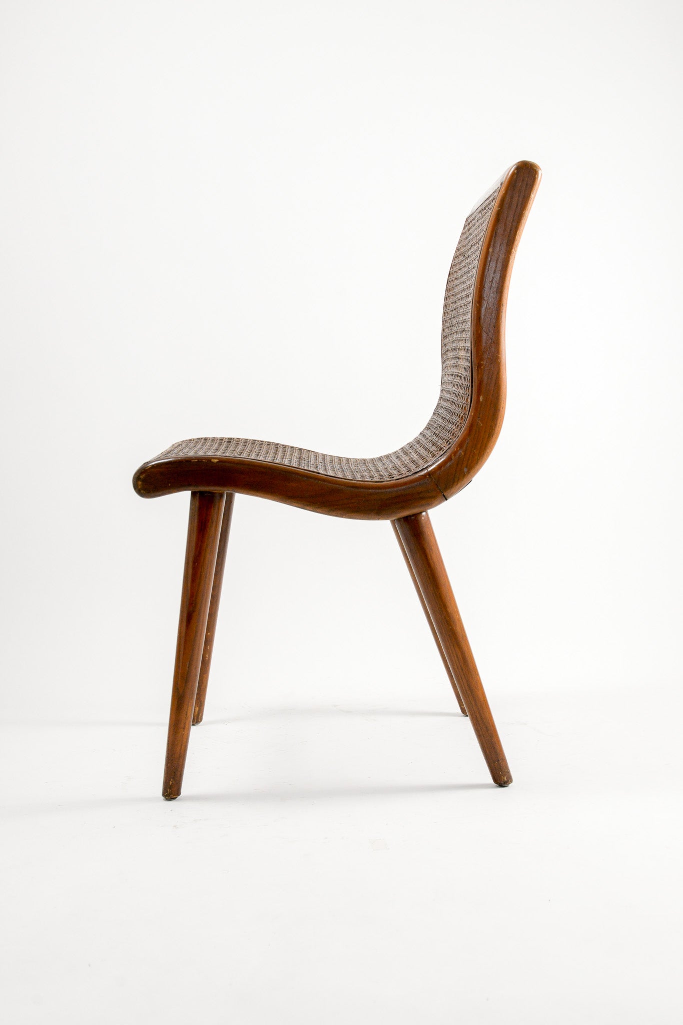 Side Chair with Cane Seat and Back / ラタン編みサイドチェア