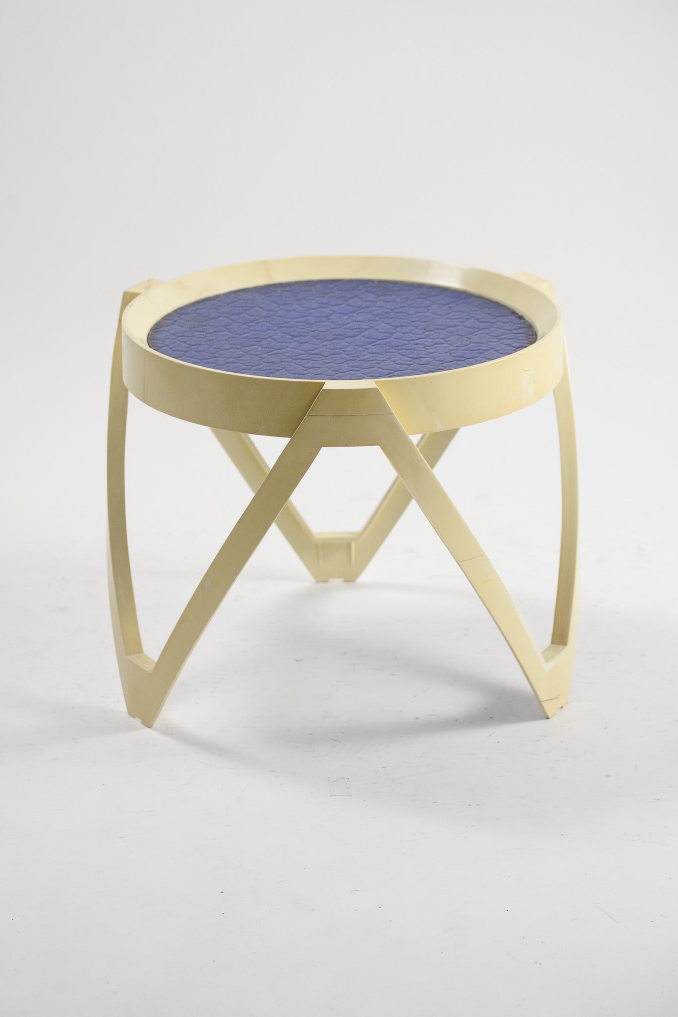 Acrylic Top Low Table / アクリルトップ ローテーブル (Blue)