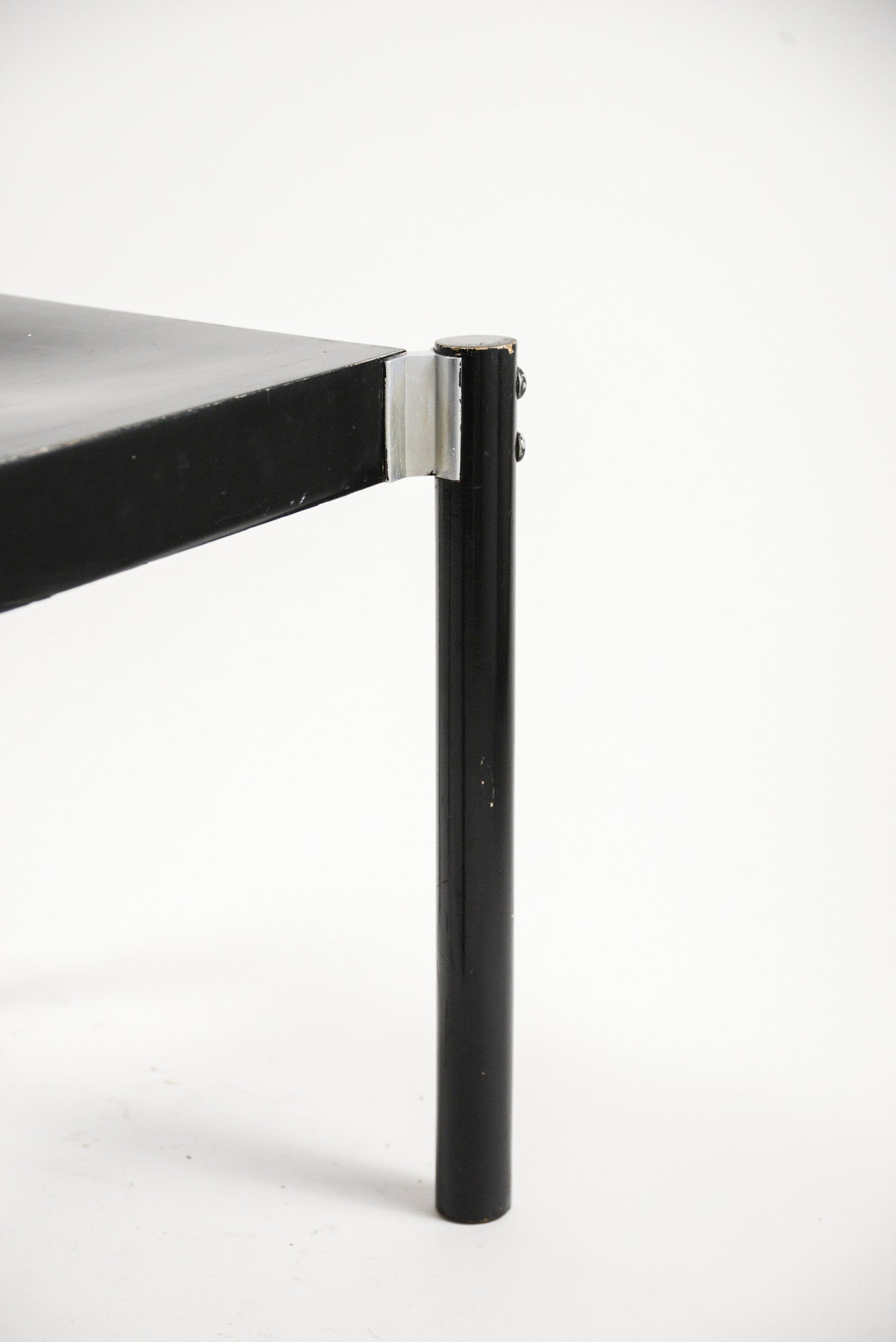 Vintage Black Lacquer Wood Chair / ヴィンテージ ブラックラッカー ウッドチェア