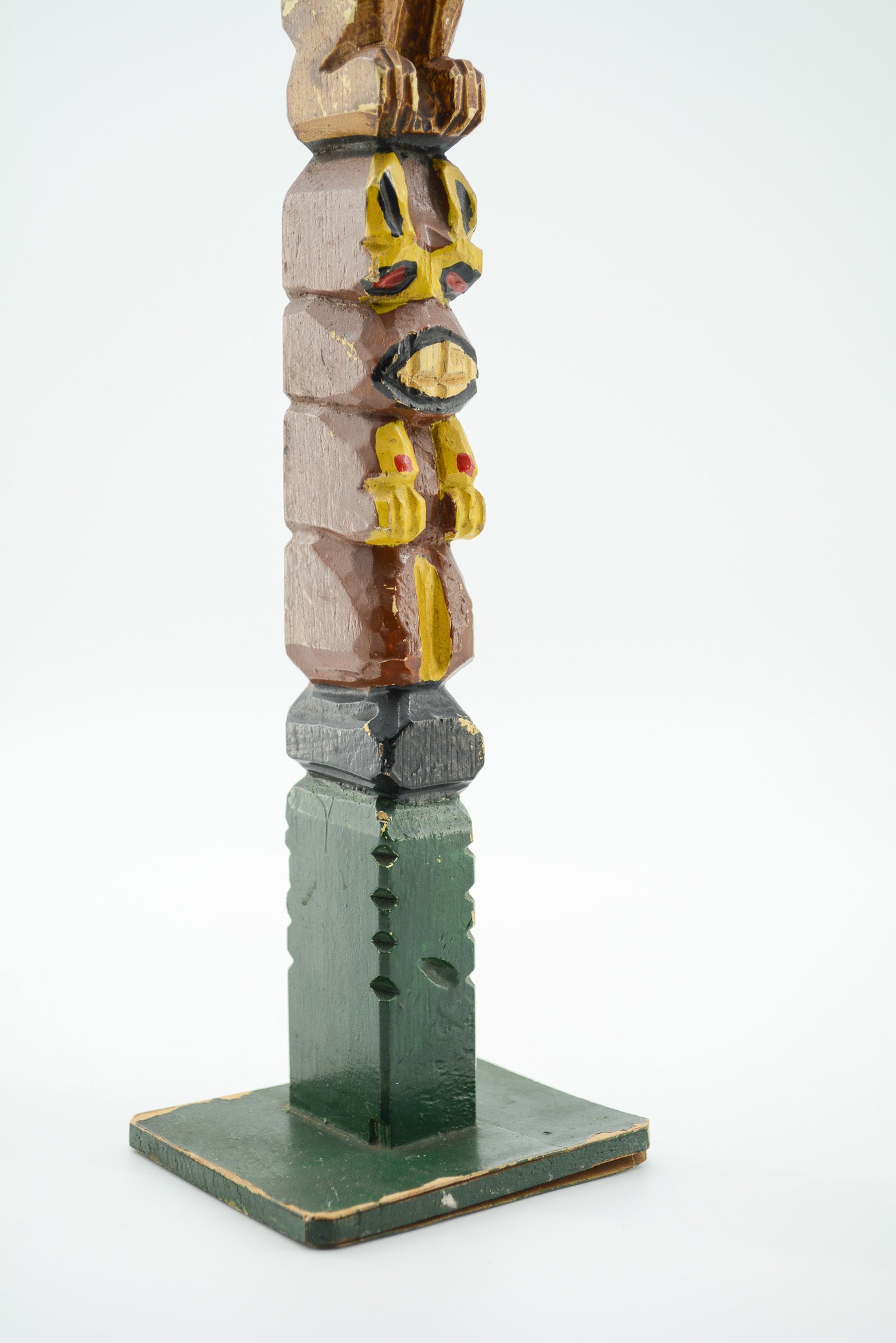 Vintage Totem Pole Wood Carving / ヴィンテージ トーテムポール ウッドカービング