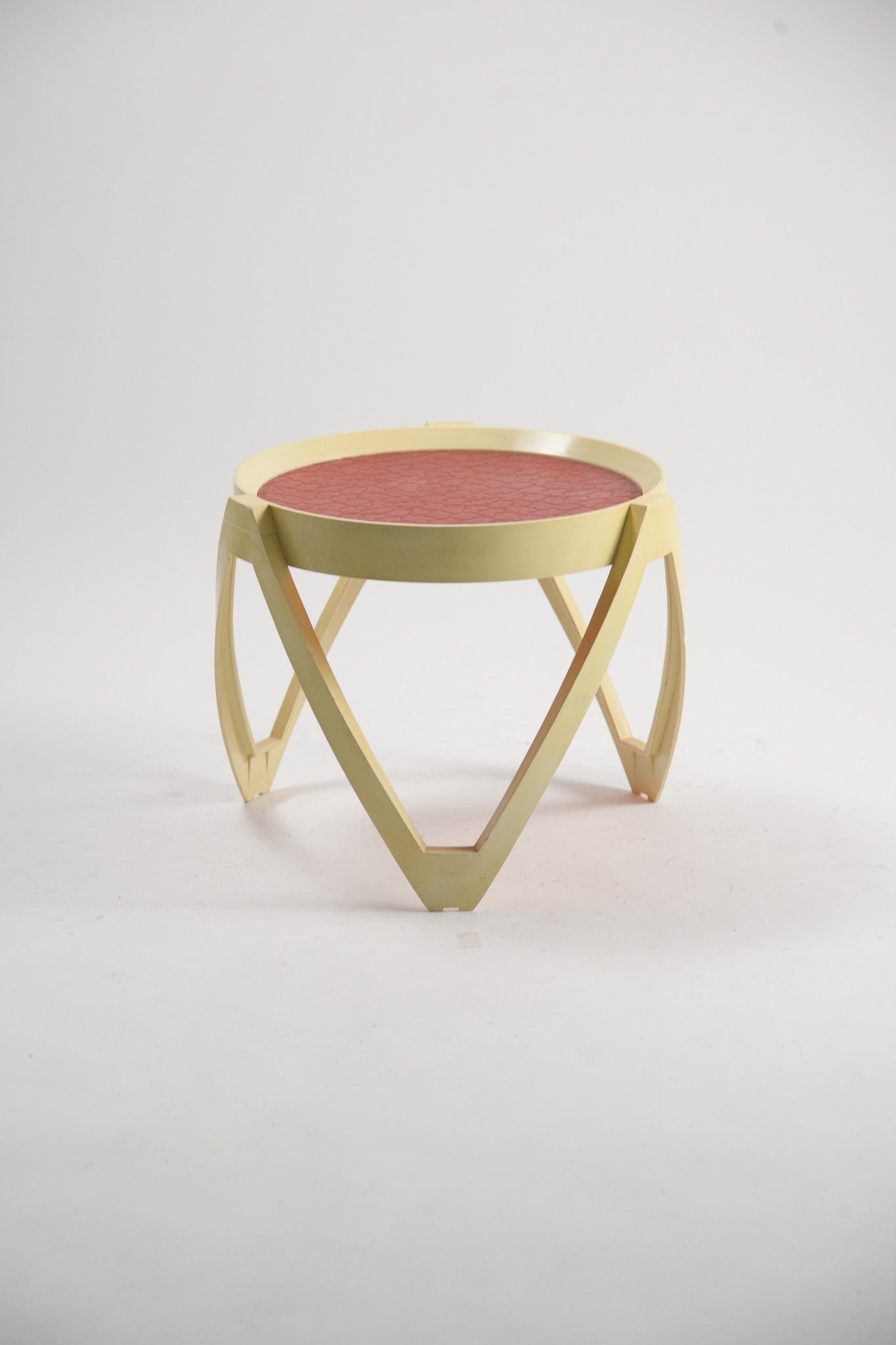 Acrylic Top Low Table (Red) / アクリルトップ ローテーブル（レッド