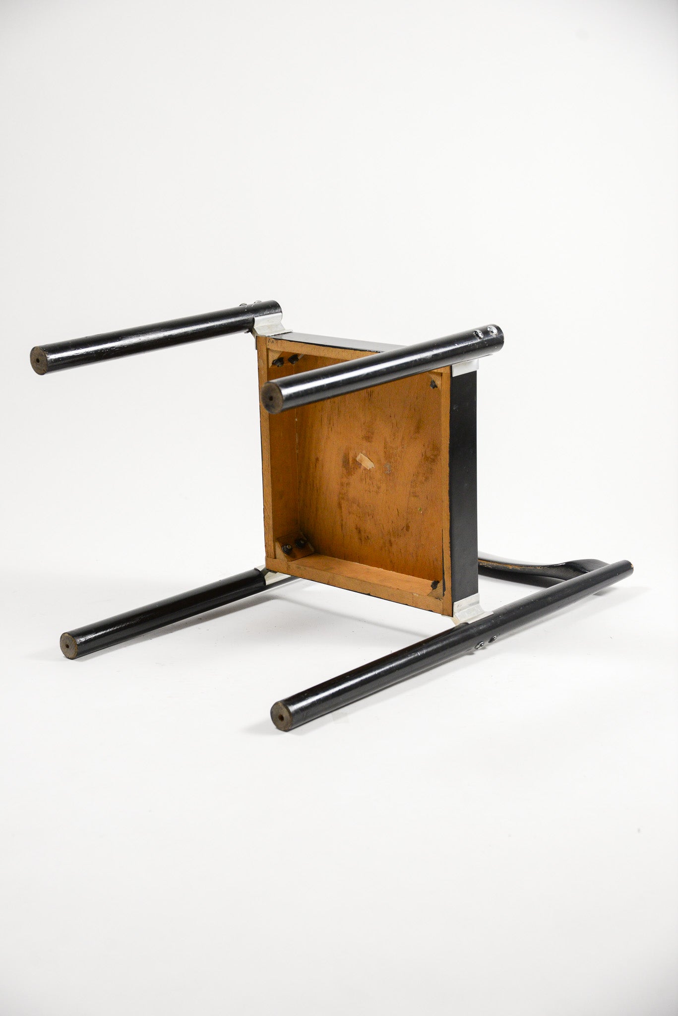 Vintage Black Lacquer Wood Chair / ヴィンテージ ブラックラッカー ウッドチェア