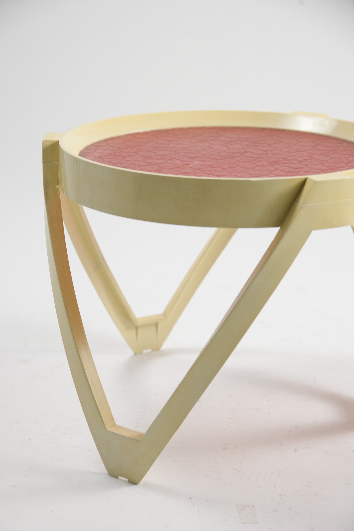 Acrylic Top Low Table (Red) / アクリルトップ ローテーブル（レッド）