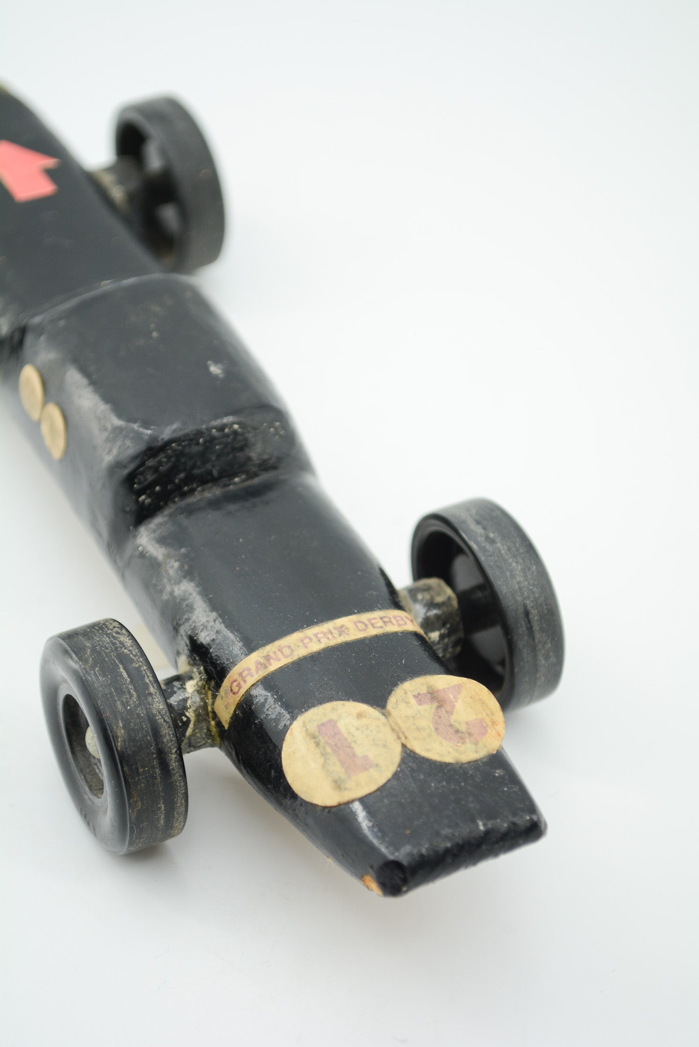 Vintage Pinewood Derby Car "Black No.12" / ヴィンテージ パインウッドダービー車 "ブラック No.12"