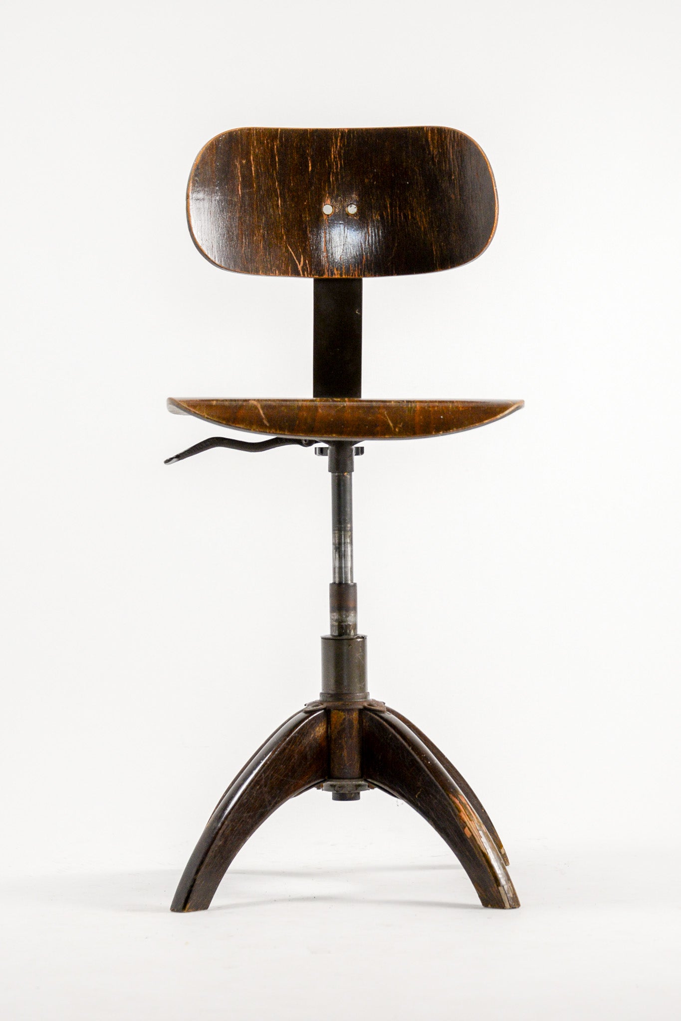 Wood & Metal Swivel Chair / 木×メタル 回転チェア