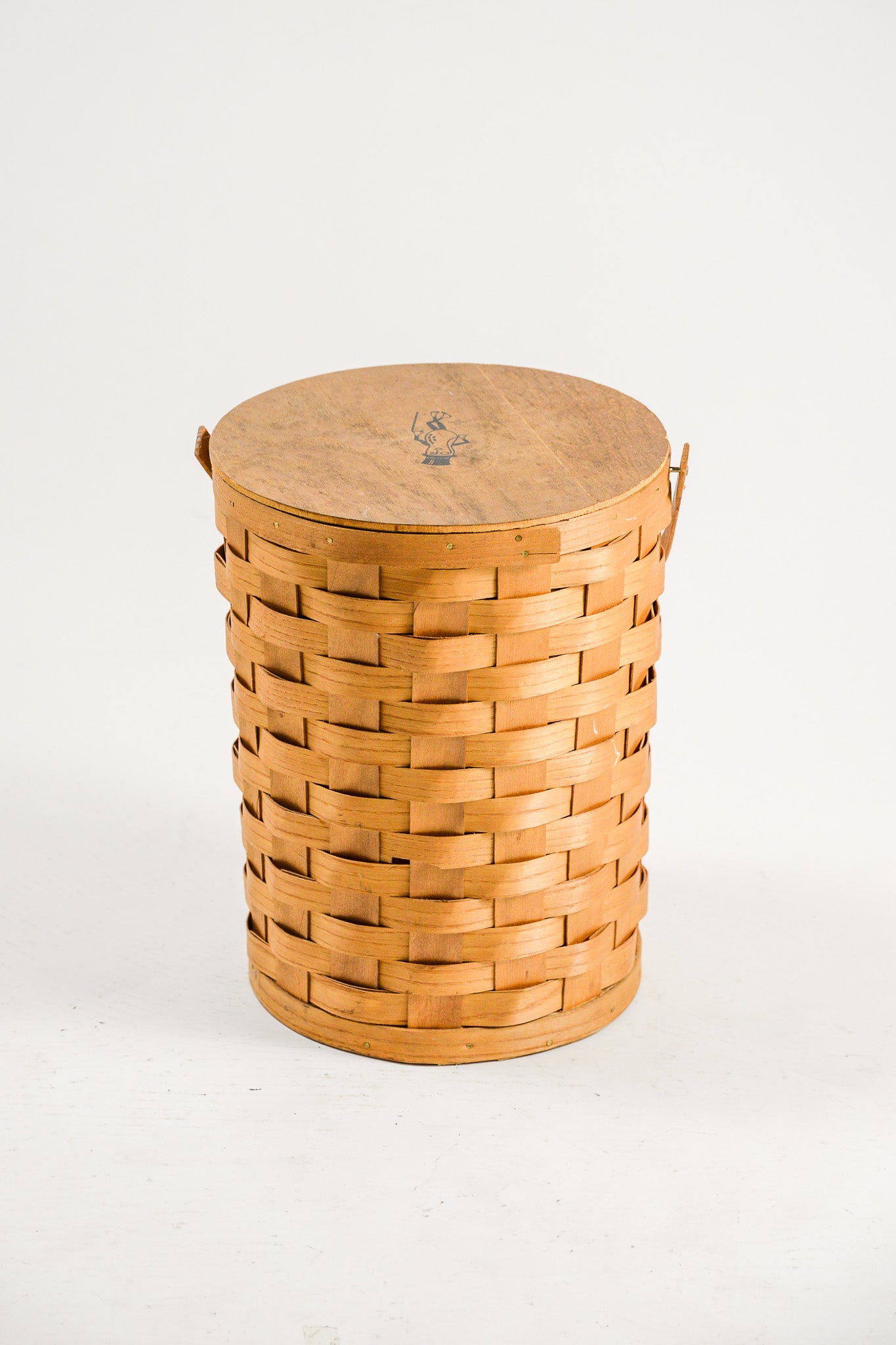 Vintage Mr. Peanut Round Basket / ミスターピーナッツ 丸バスケット