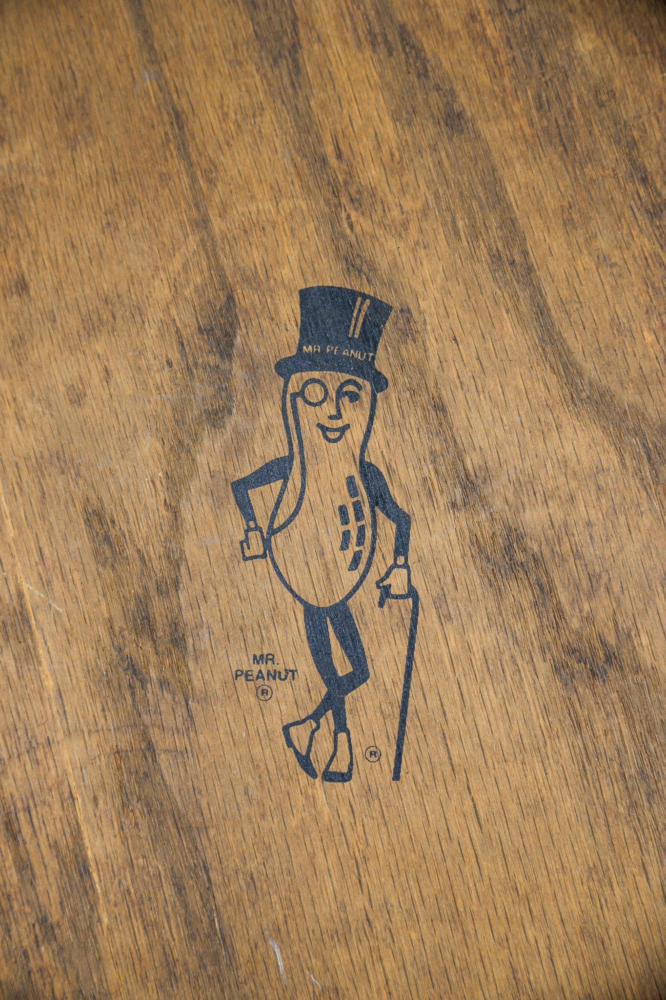 Vintage Mr. Peanut Round Basket / ミスターピーナッツ 丸バスケット