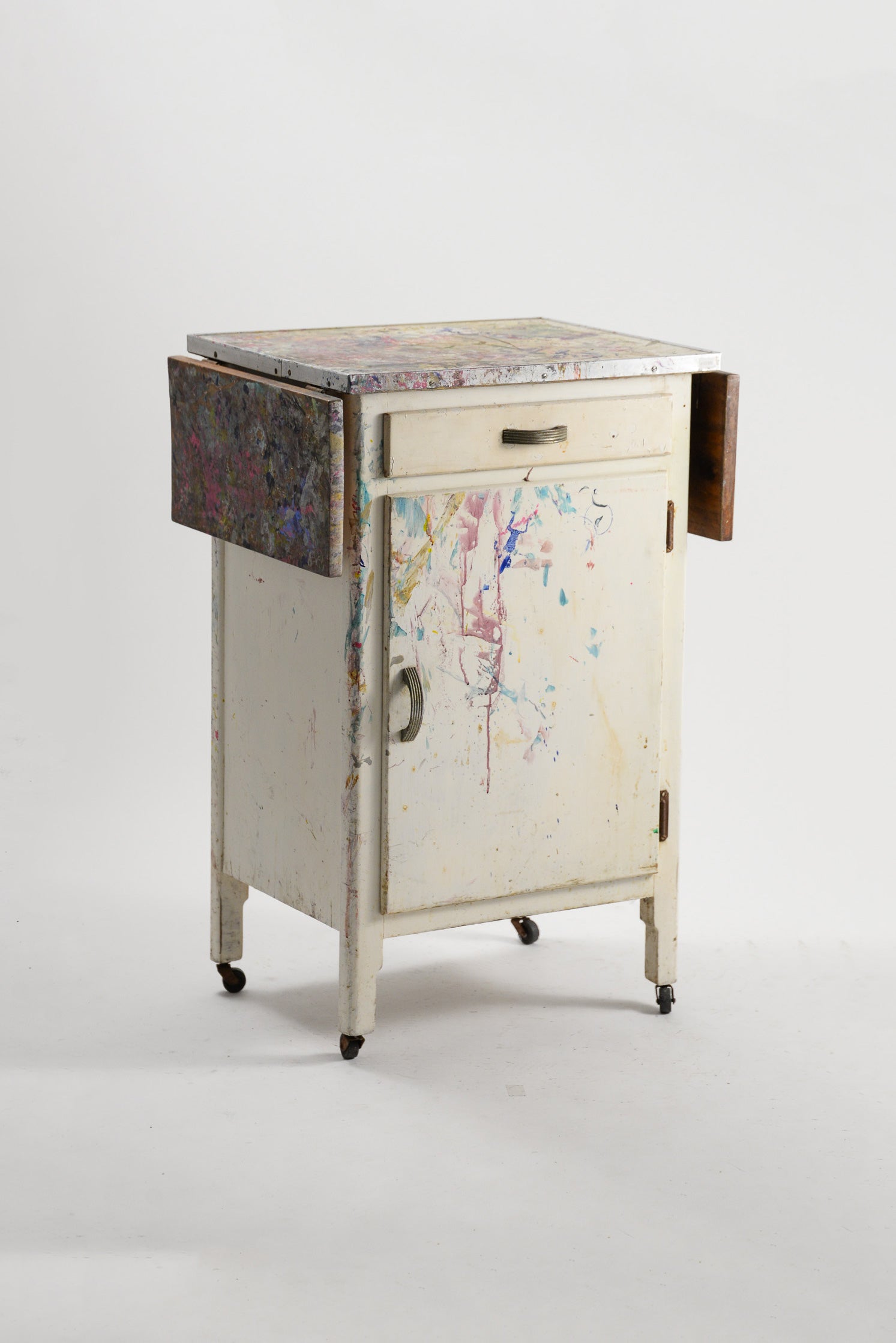 Vintage Atelier Kitchen Cabinet with Drop-leaf Panels / ヴィンテージ アトリエキッチンキャビネット（ドロップリーフパネル付き）