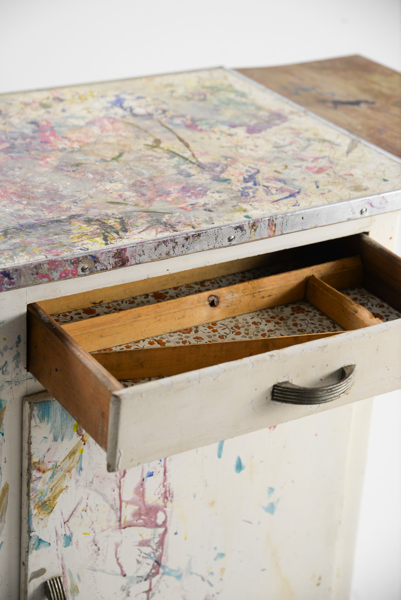 Vintage Atelier Kitchen Cabinet with Drop-leaf Panels / ヴィンテージ アトリエキッチンキャビネット（ドロップリーフパネル付き）
