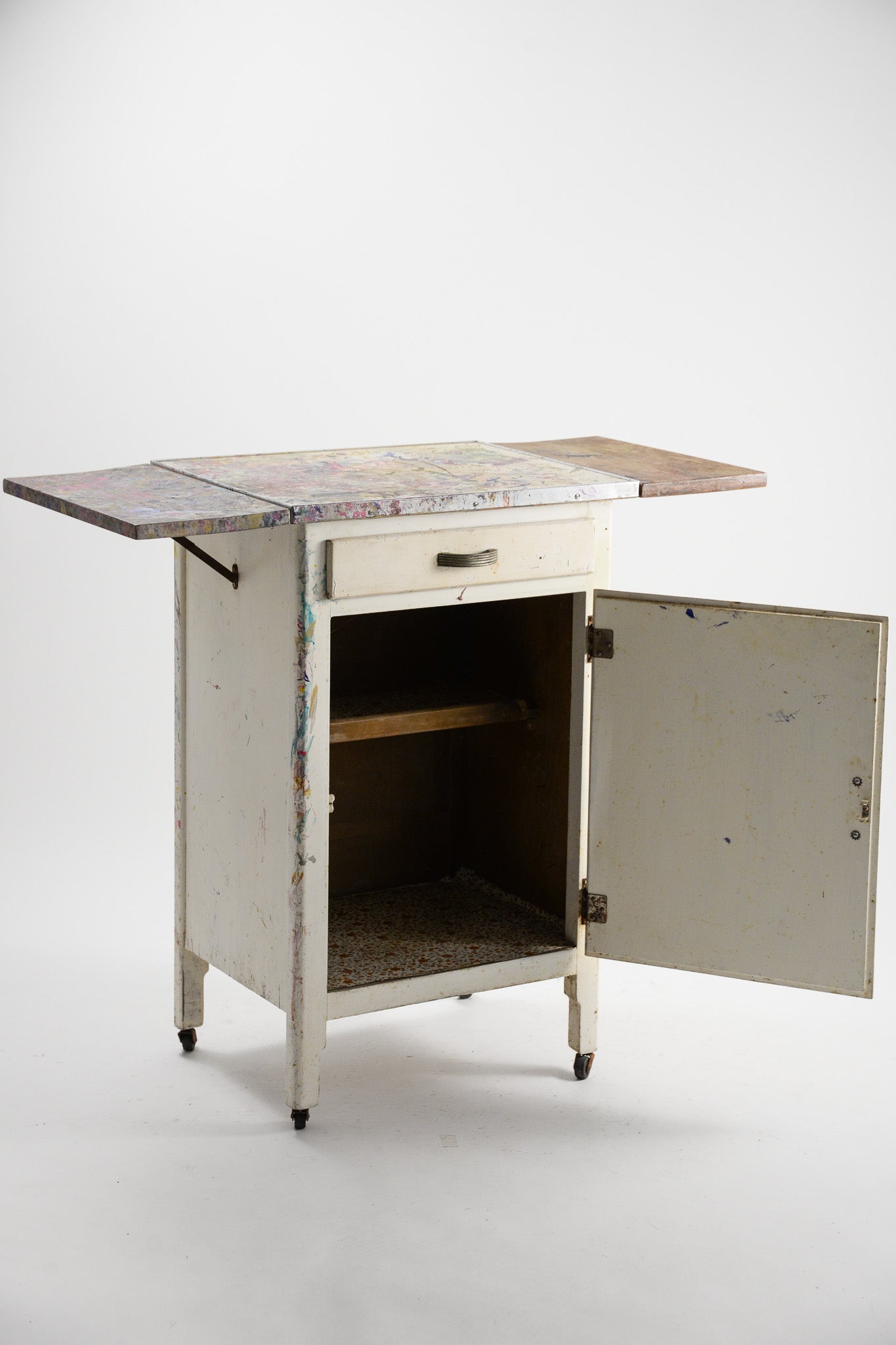 Vintage Atelier Kitchen Cabinet with Drop-leaf Panels / ヴィンテージ アトリエキッチンキャビネット（ドロップリーフパネル付き）