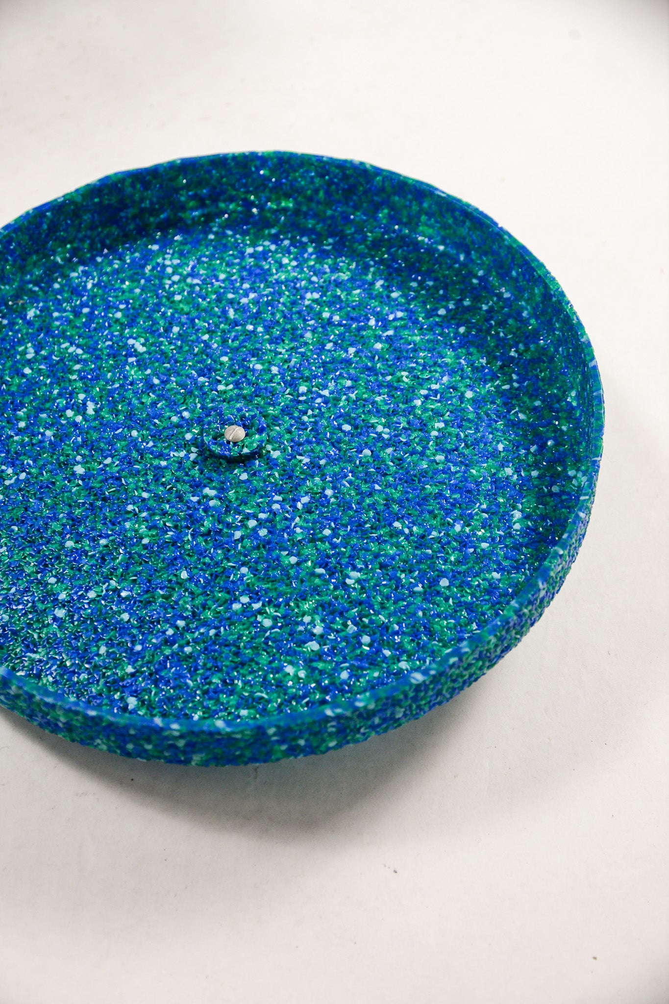 Blue Cylindrical Lidded Box / ブルー円筒フタ付きBOX