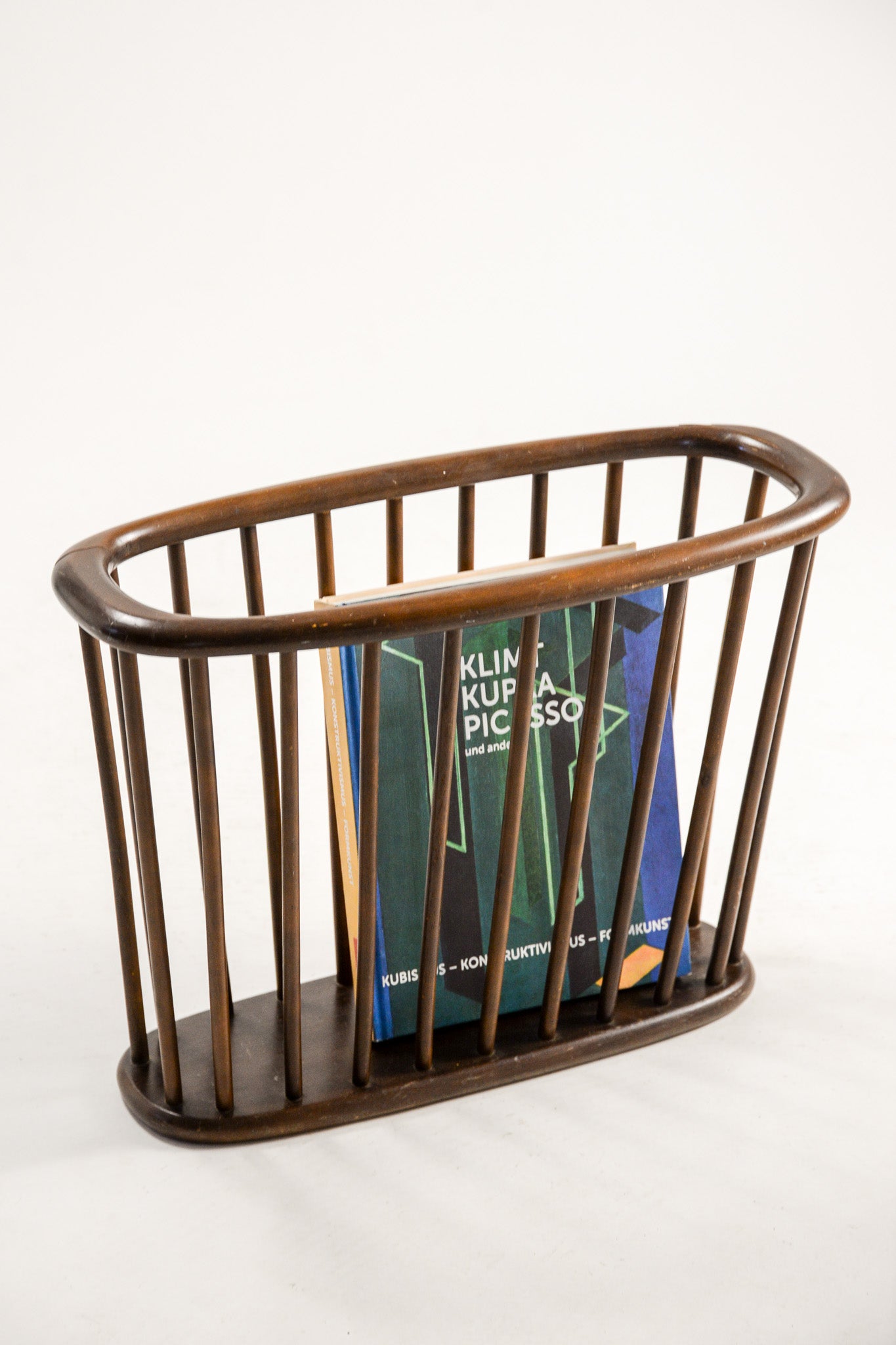 Wooden Oval Magazine Rack / 木製オーバルマガジンラック