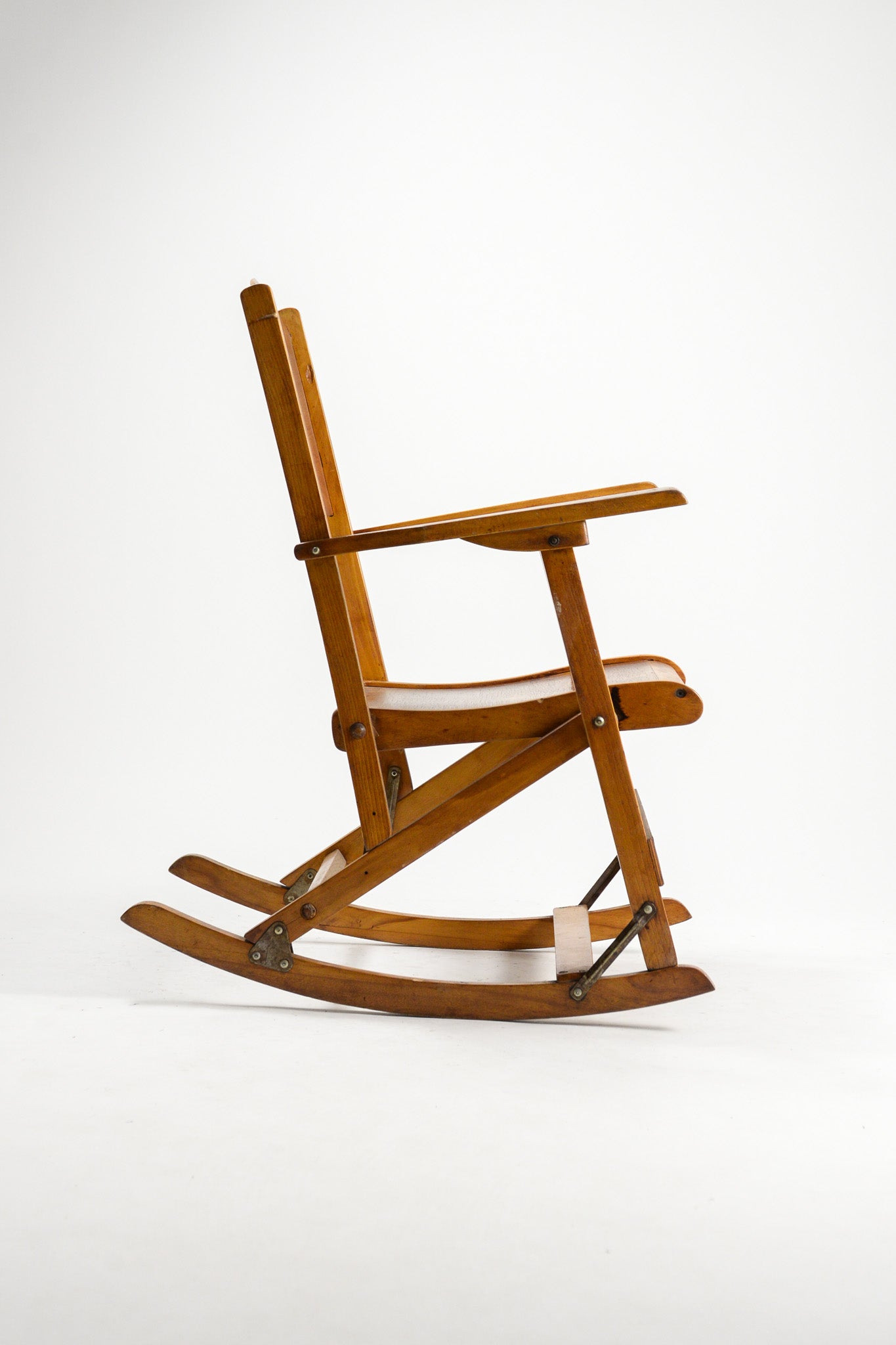 Wooden Folding Rocking Chair / 木製 折りたたみロッキングチェア