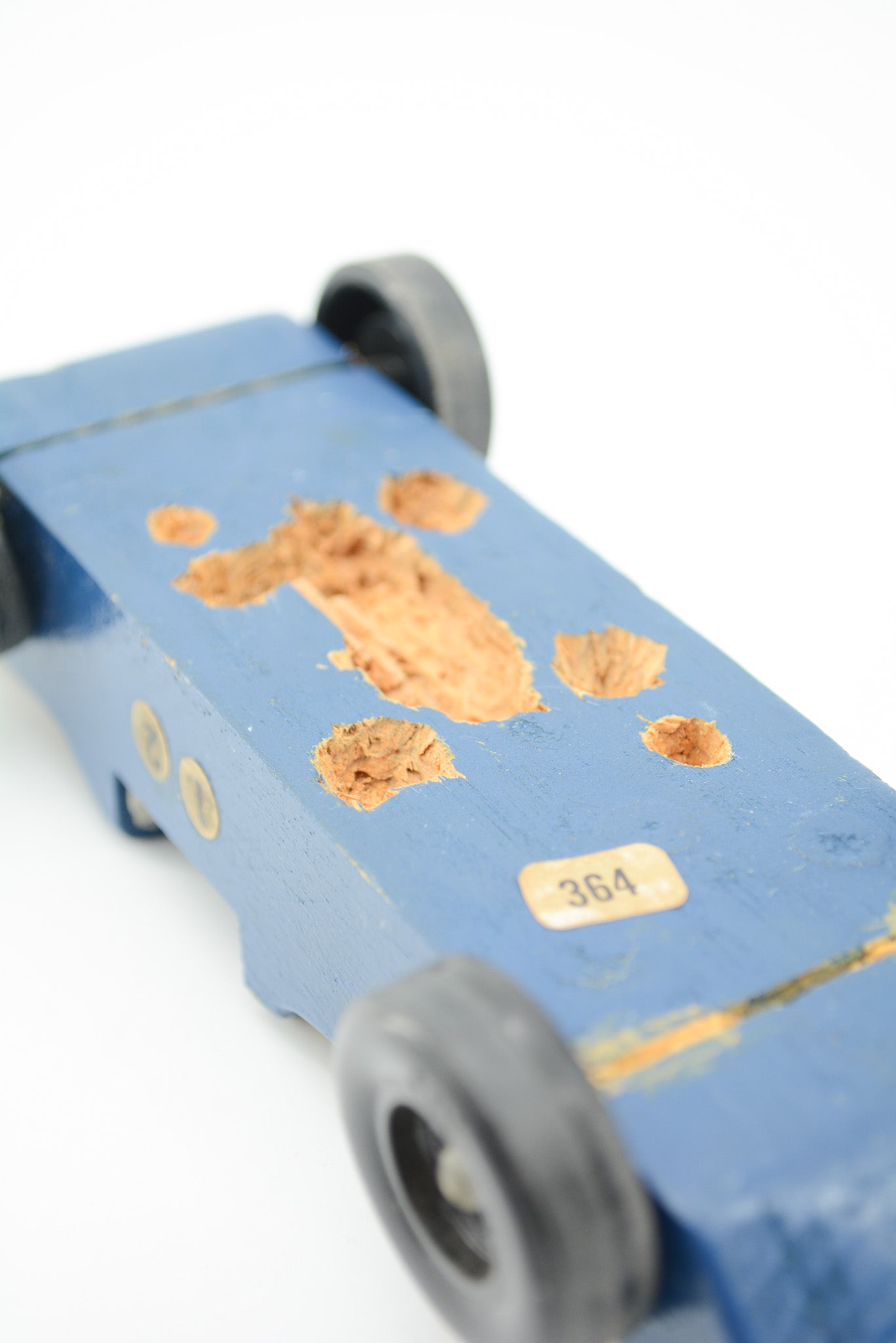 Vintage Pinewood Derby Car "No.12" / ヴィンテージ パインウッドダービー車 "No.12"