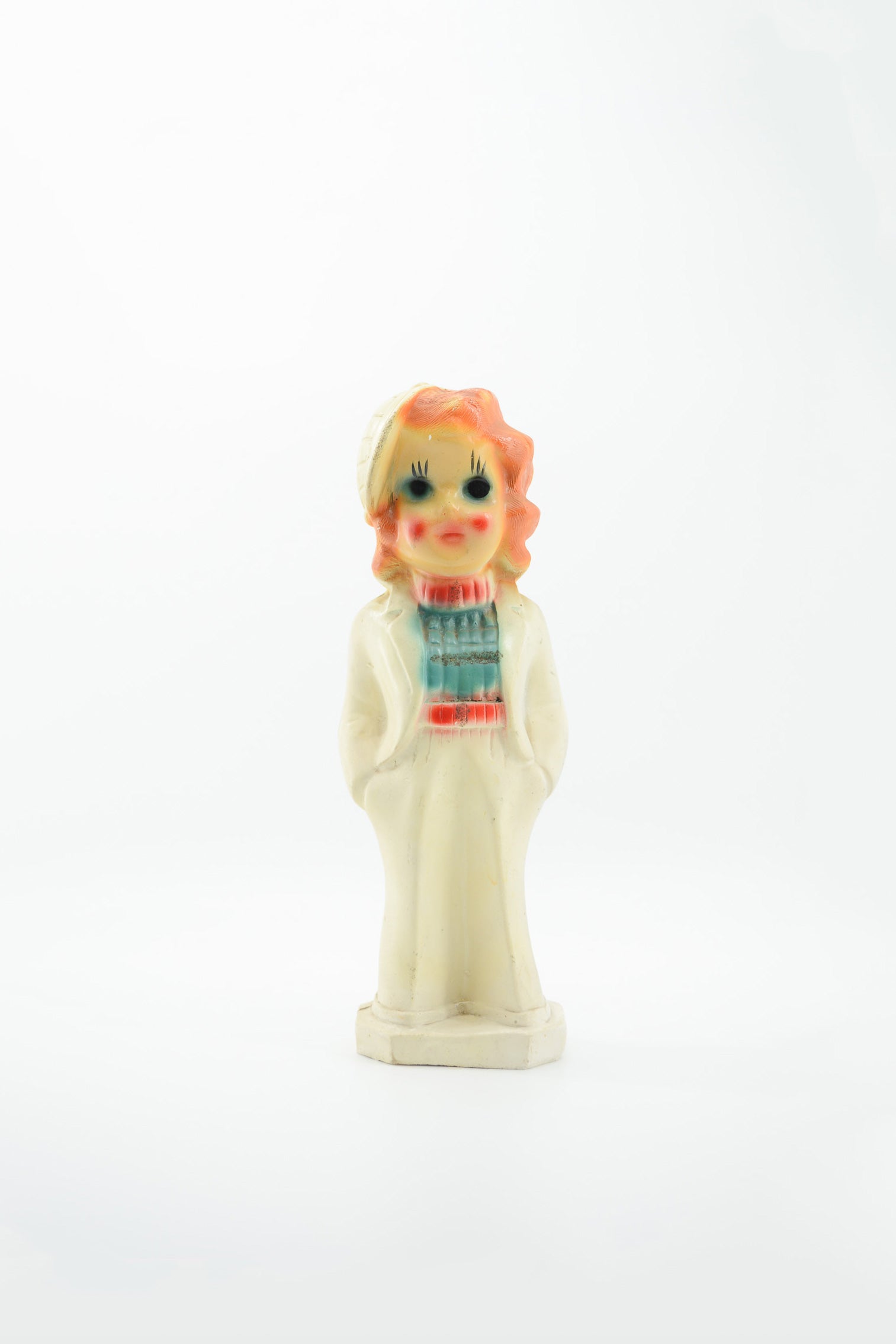Vintage Carnival Chalkware Girl / ヴィンテージ・チョークドール 女の子のフィギュア