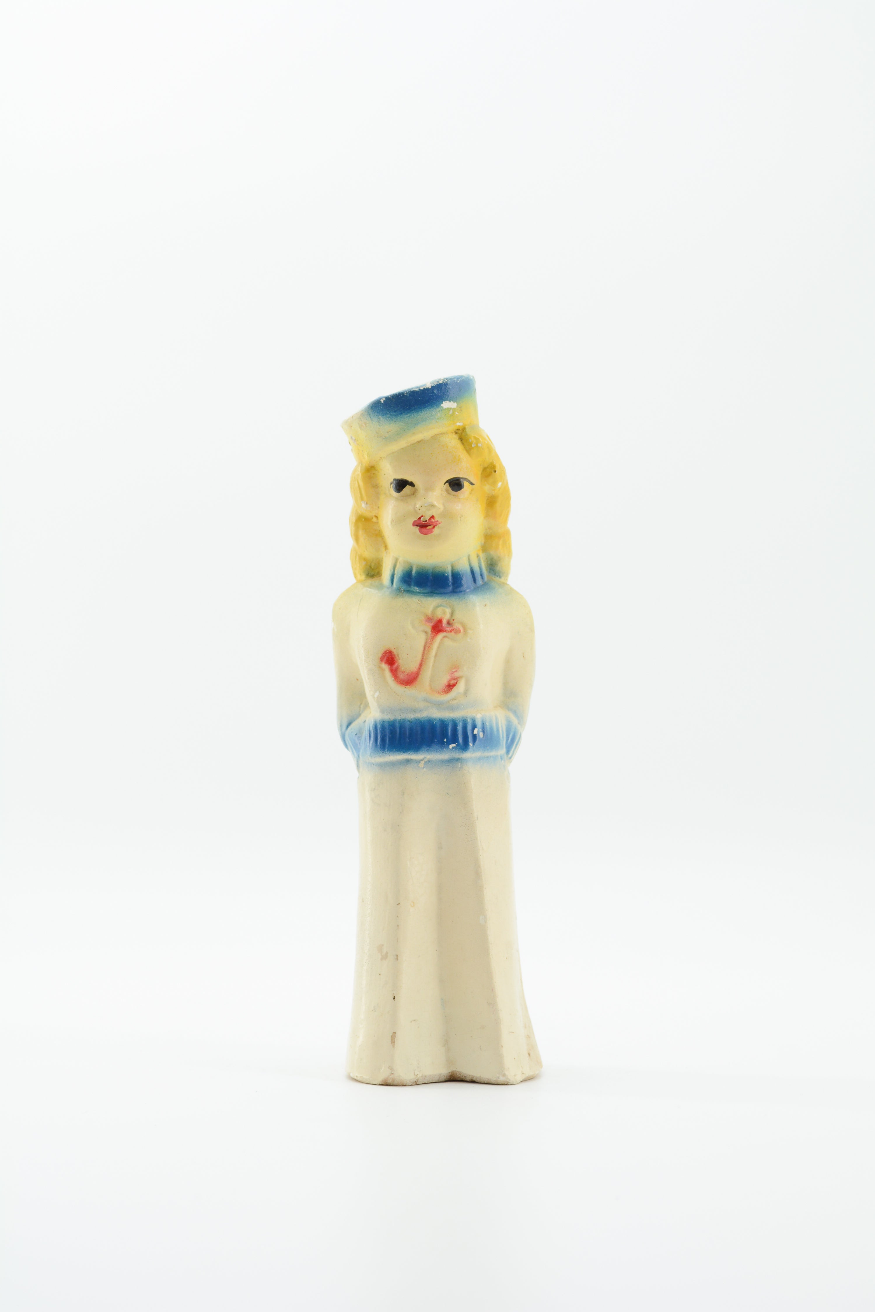 Vintage Carnival Chalkware Sailor Girl / ヴィンテージ・チョークドール セーラー姿の女の子