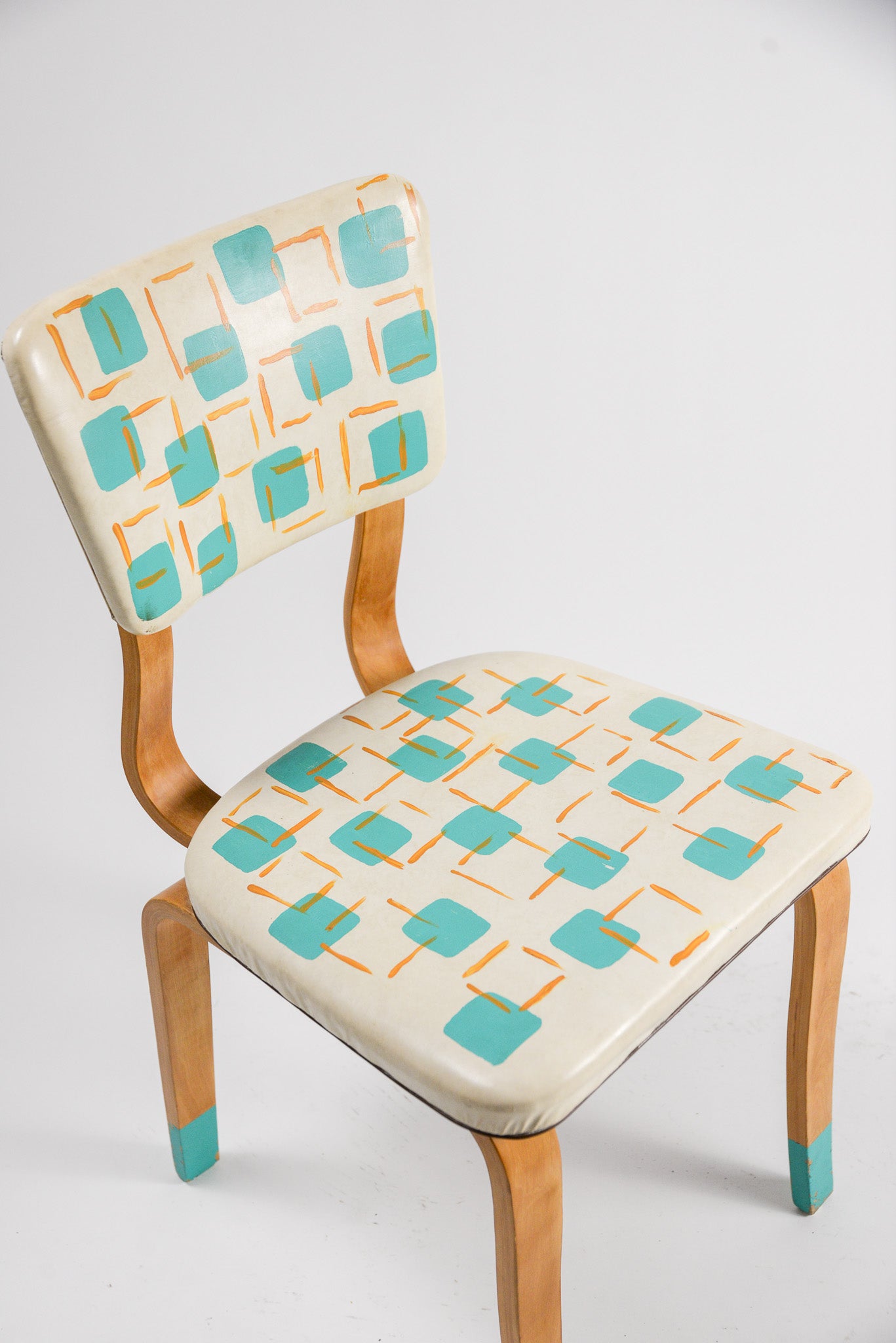 Vintage Geometric Pattern Bentwood Chair / ヴィンテージ 幾何学模様 ベントウッドチェア