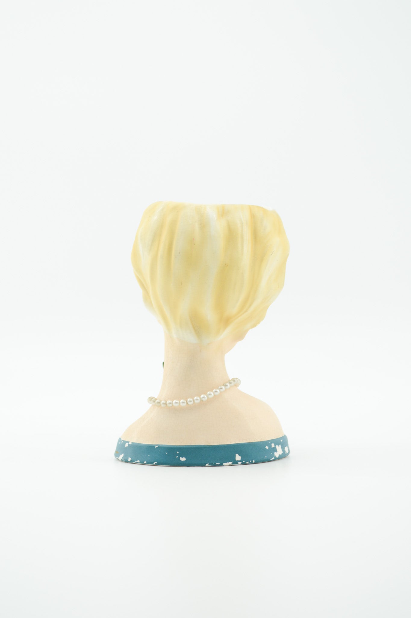 Ceramic Woman Figurine with Glove / 女性 陶器のオブジェ（グローブ付き）