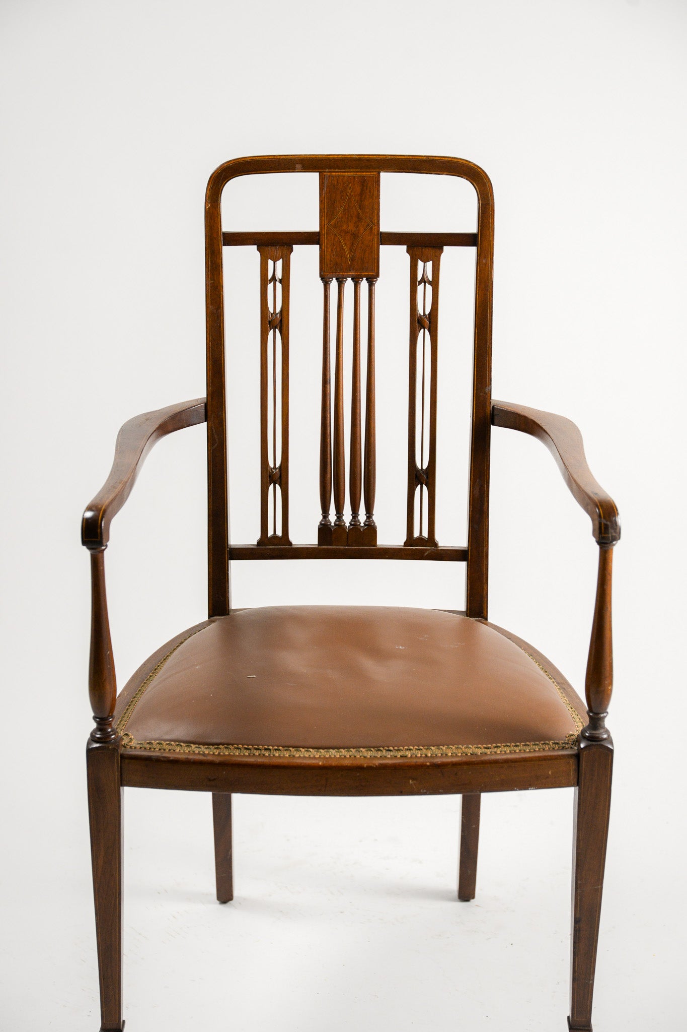 Antique Inlay Armchair / アンティーク インレイ アームチェア