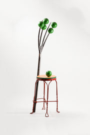 reen Peas and Fork Stool Object / グリーンピースとフォークのスツールオブジェ